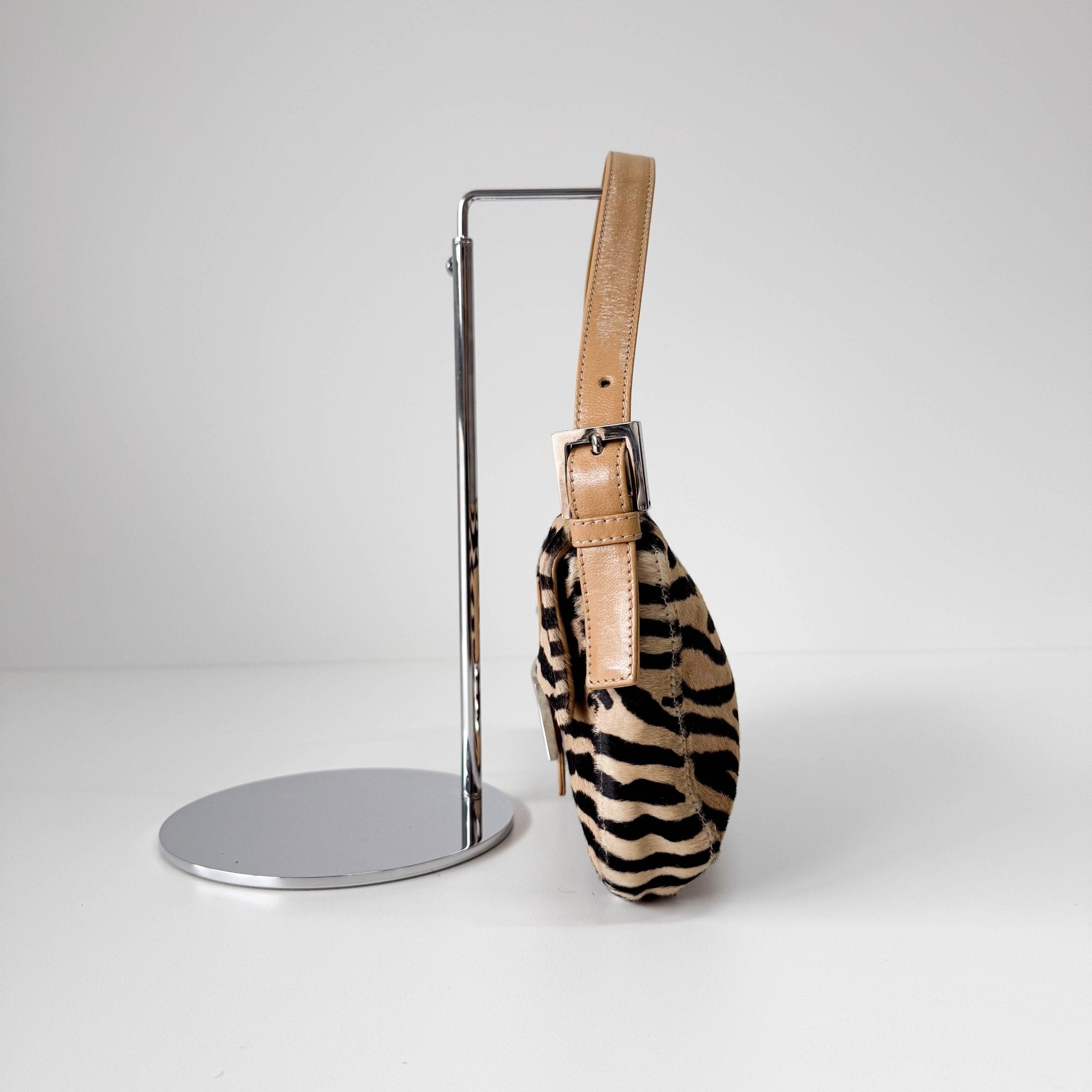 FENDI Baguette in Zebra Printed Pony Hair Shoulder Bag, in , Sold by HIVE PRELOVED - Shoulder Bags, ,