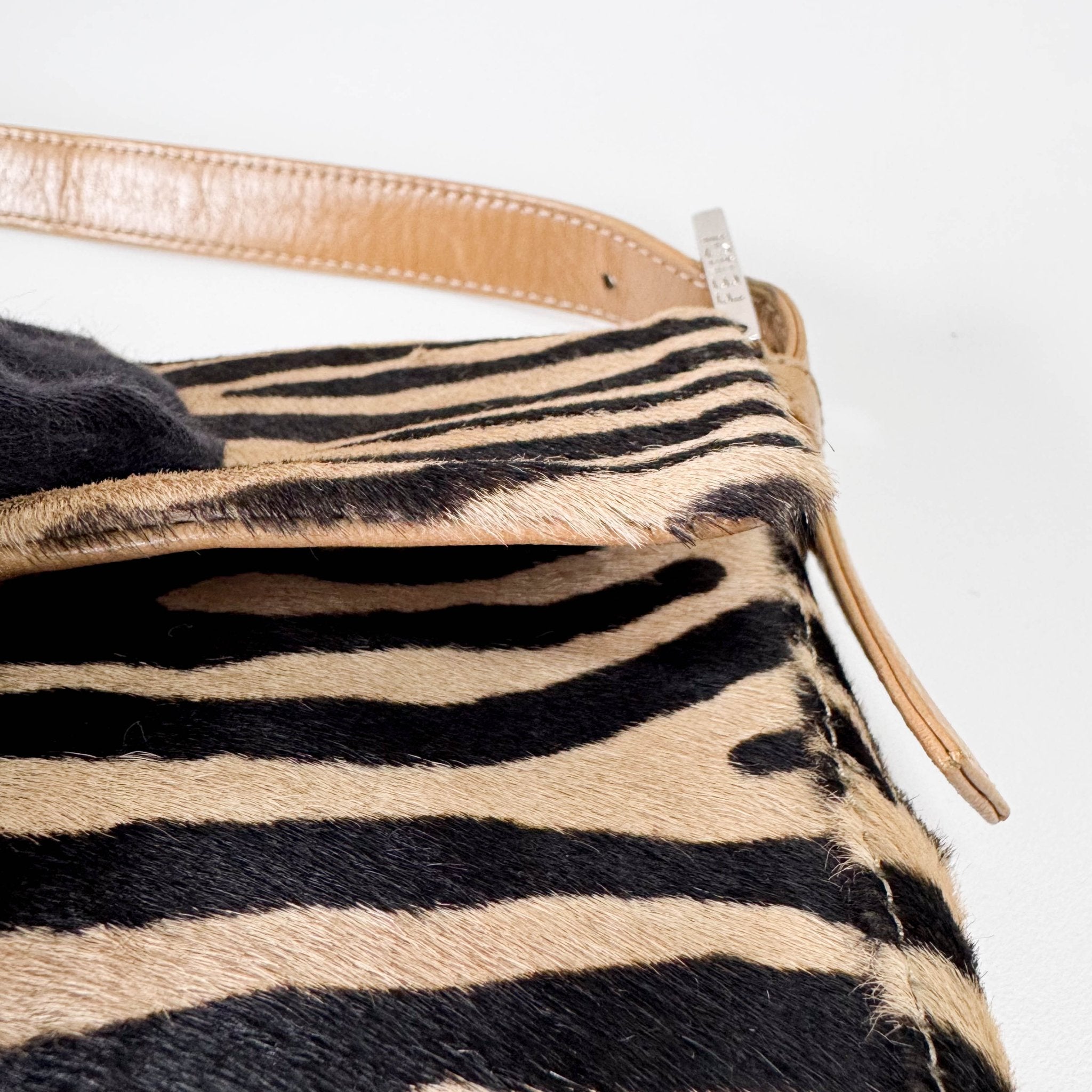 FENDI Baguette in Zebra Printed Pony Hair Shoulder Bag, in , Sold by HIVE PRELOVED - Shoulder Bags, ,