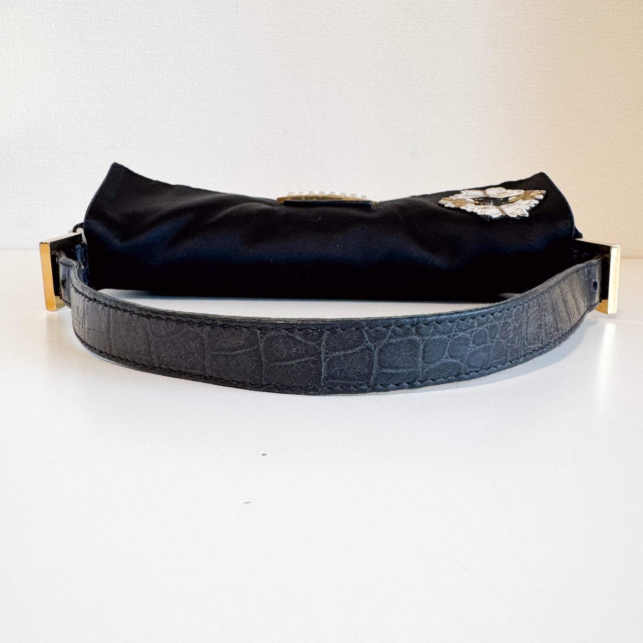 FENDI Baguette Kaga - nui Embroidered Limited Edition Shoulder Bag, in , Sold by HIVE PRELOVED - Shoulder Bags, ,