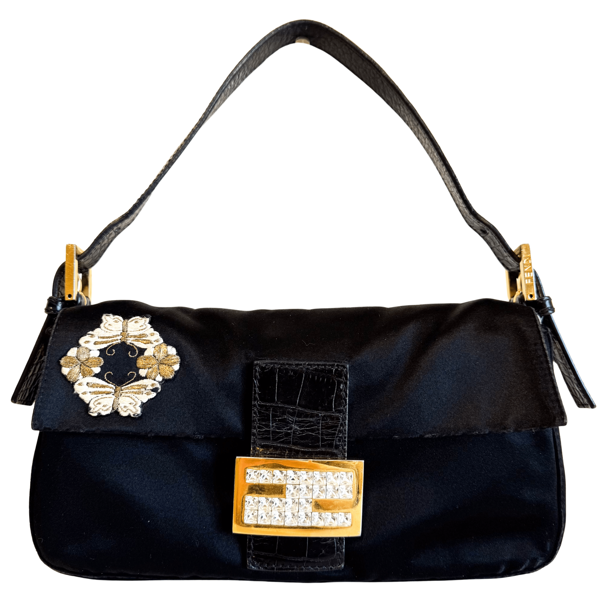 FENDI Baguette Kaga - nui Embroidered Limited Edition Shoulder Bag, in , Sold by HIVE PRELOVED - Shoulder Bags, ,