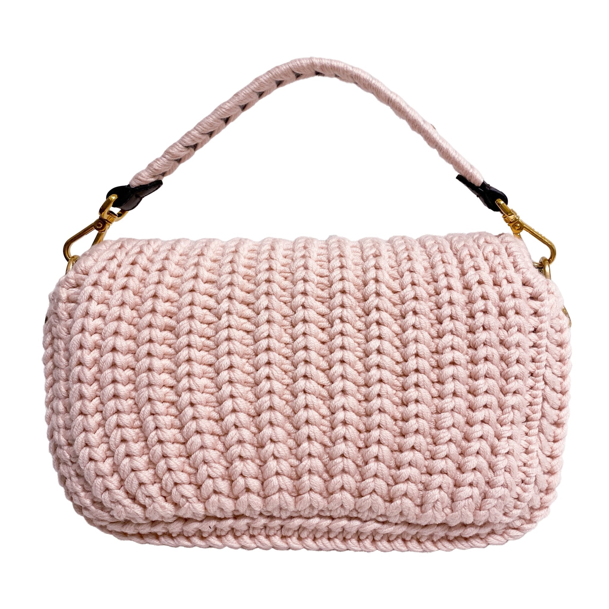 FENDI Baguette Knit Pink Shoulder Bag, in , Sold by HIVE PRELOVED - Handle Bags, Shoulder Bags,