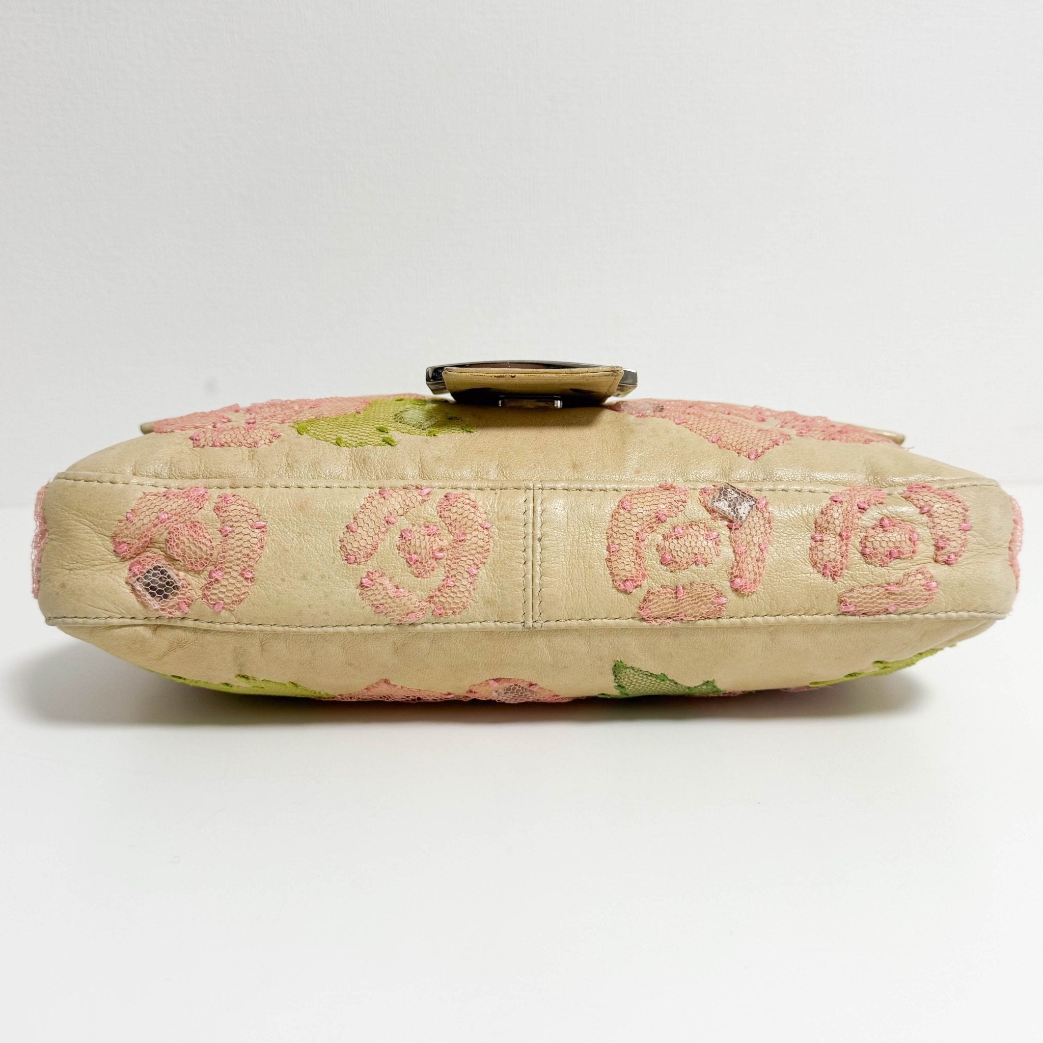 FENDI Baguette Leather Flower Embroidered, in , Sold by HIVE PRELOVED - Shoulder Bags, ,