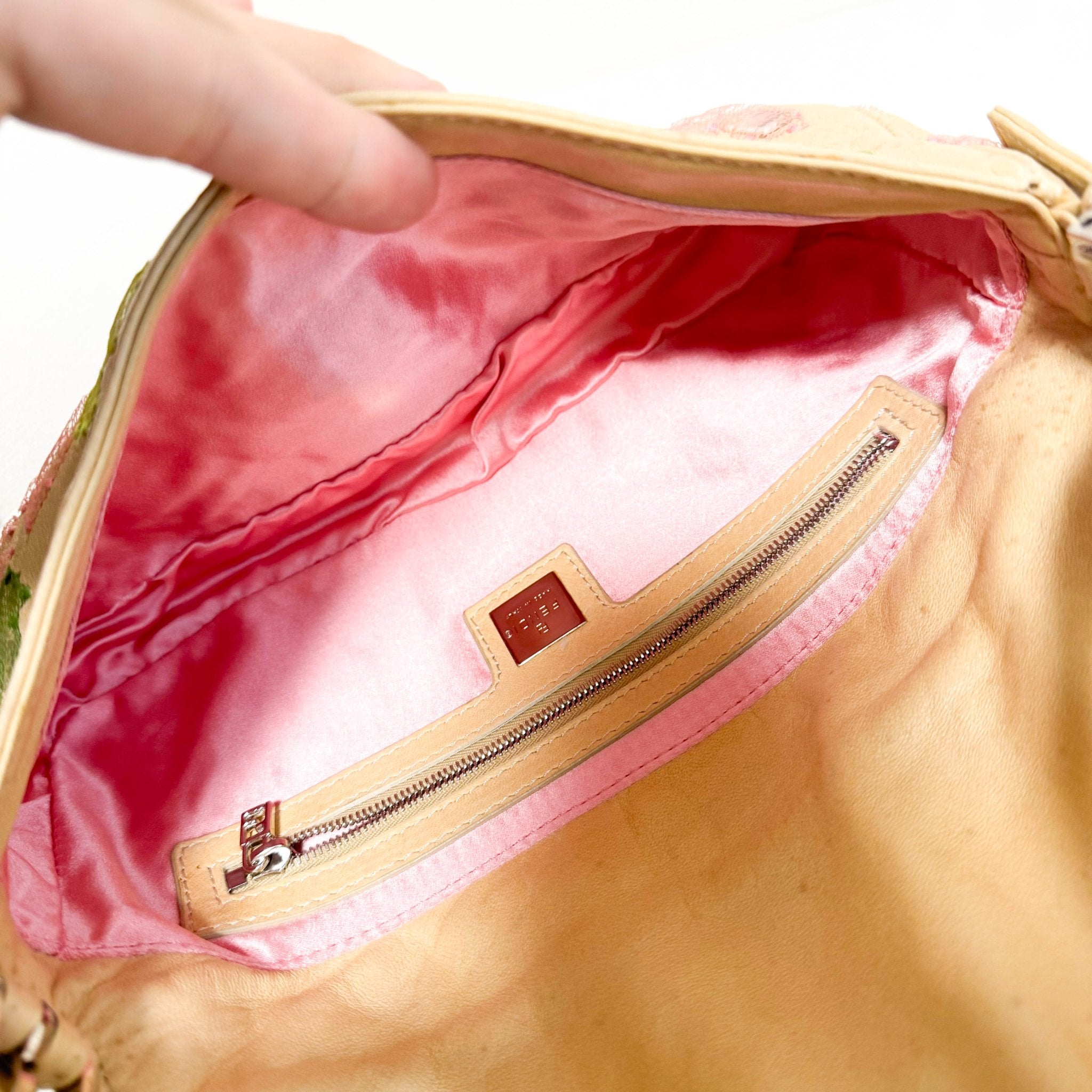 FENDI Baguette Leather Flower Embroidered, in , Sold by HIVE PRELOVED - Shoulder Bags, ,