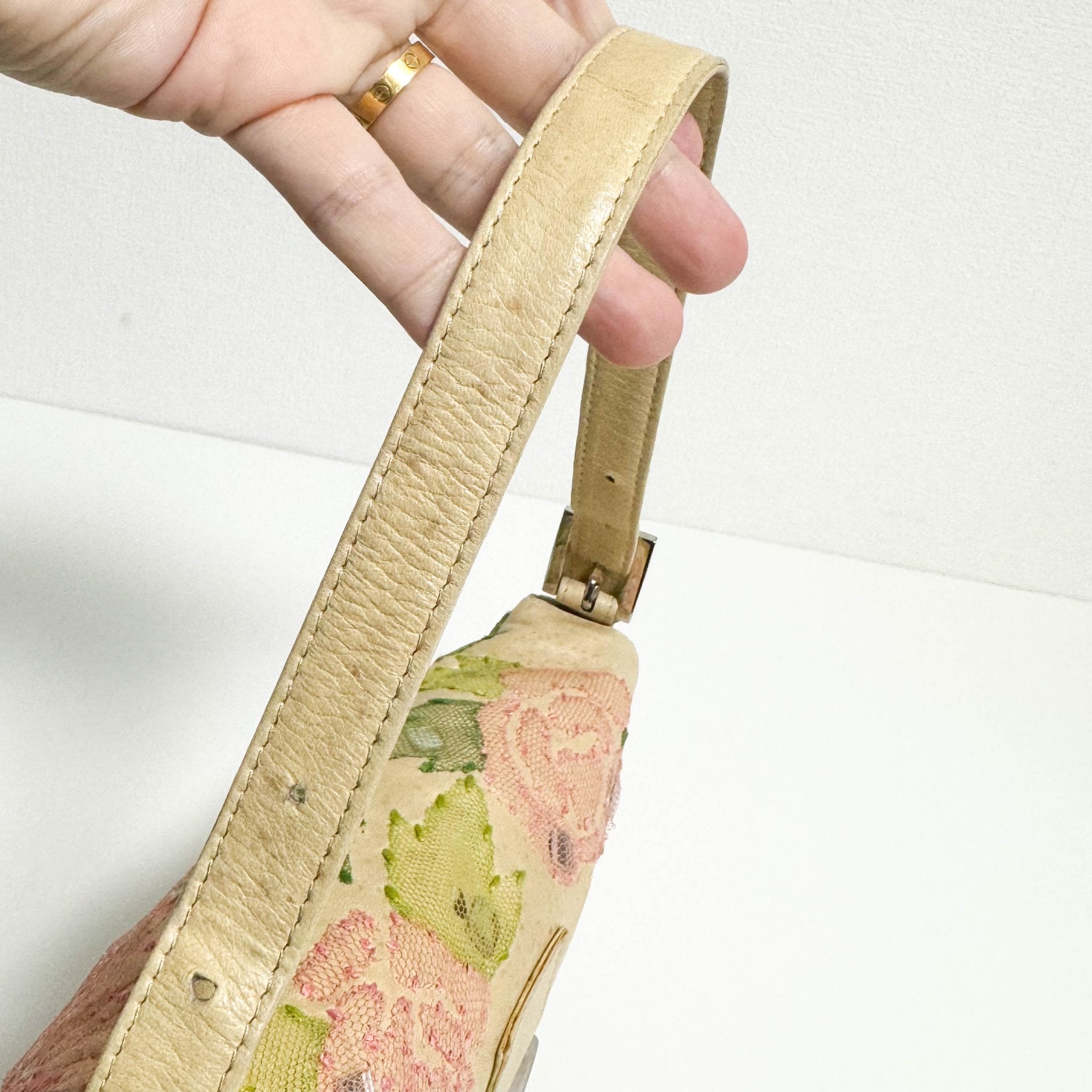 FENDI Baguette Leather Flower Embroidered, in , Sold by HIVE PRELOVED - Shoulder Bags, ,