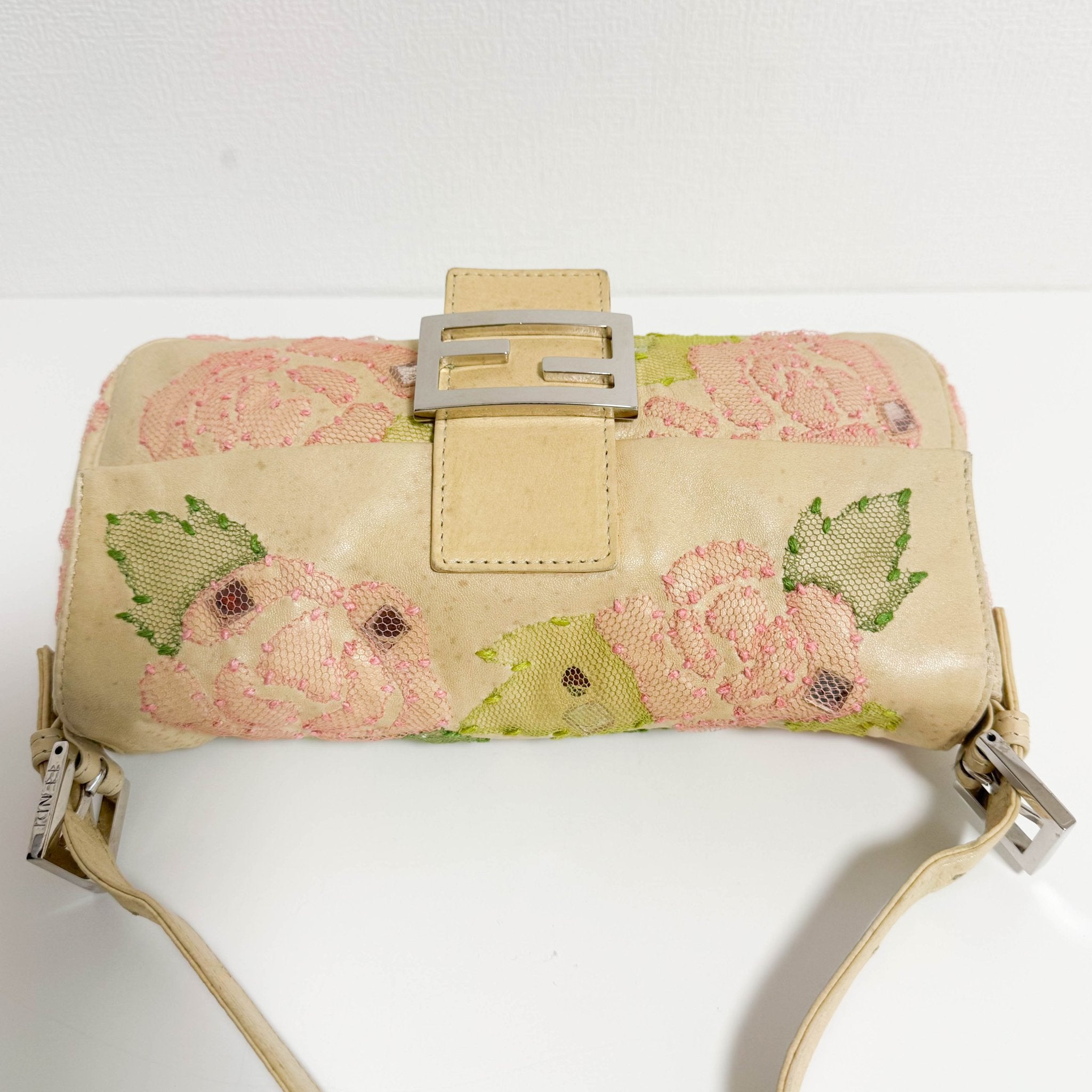 FENDI Baguette Leather Flower Embroidered, in , Sold by HIVE PRELOVED - Shoulder Bags, ,