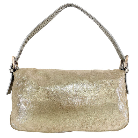 FENDI Baguette Leather Gold Rhinestone Hardware Shoulder Bag, in , Sold by HIVE PRELOVED - Shoulder Bags, ,