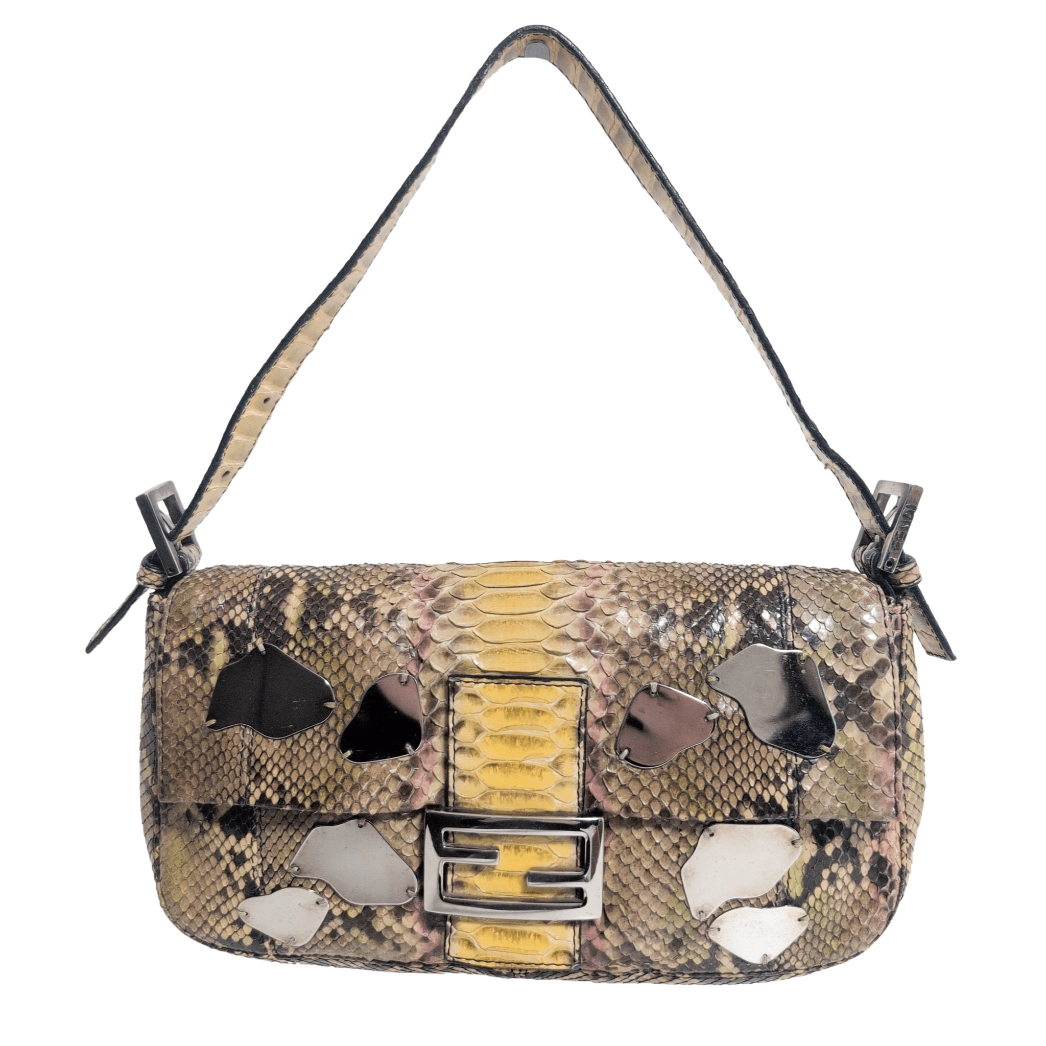 FENDI Baguette Leather with Mirror Shoulder Bag, in , Sold by HIVE PRELOVED - Shoulder Bags, ,