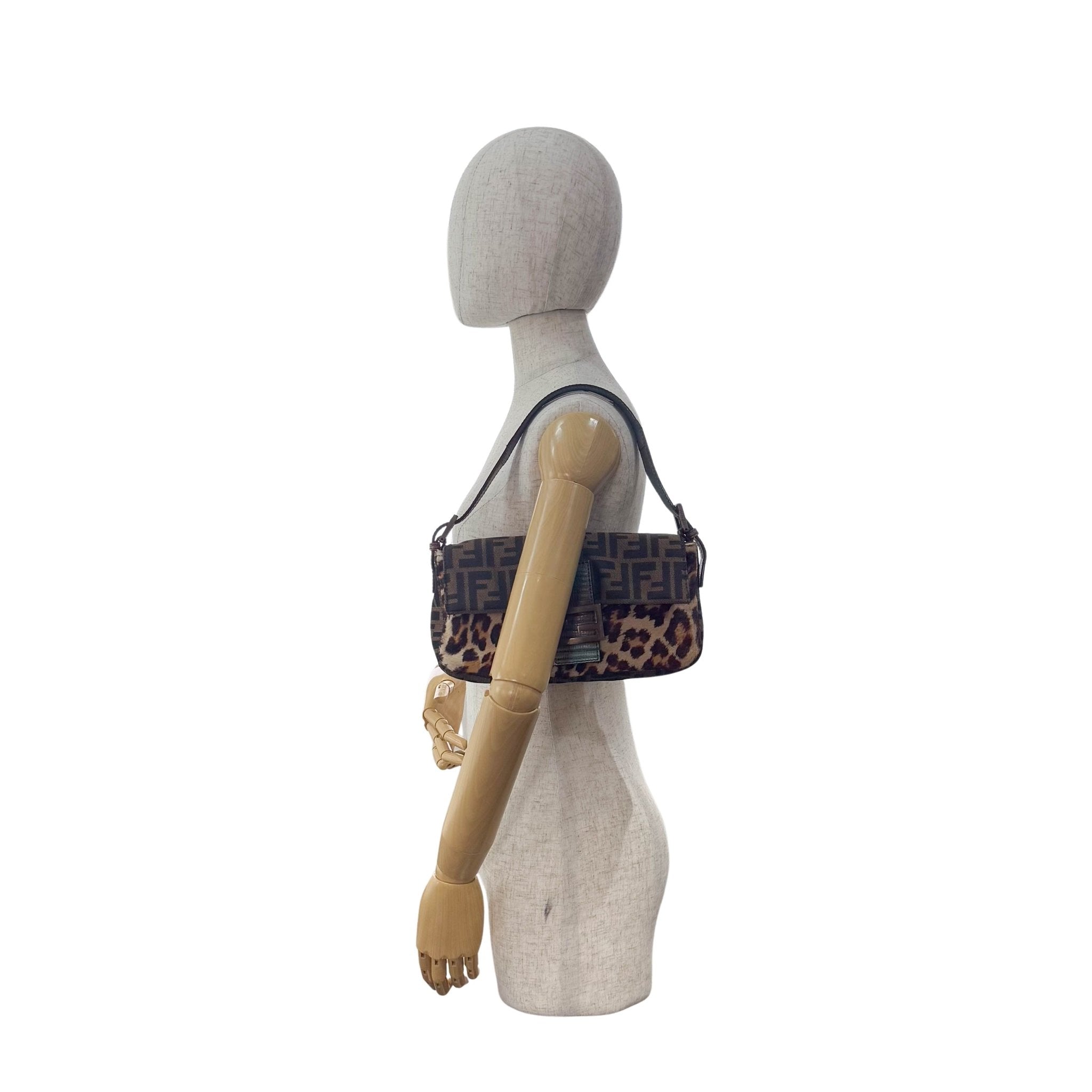 FENDI Baguette Leopard Pony Hair Shoulder Bag, in , Sold by HIVE PRELOVED - Shoulder Bags, ,