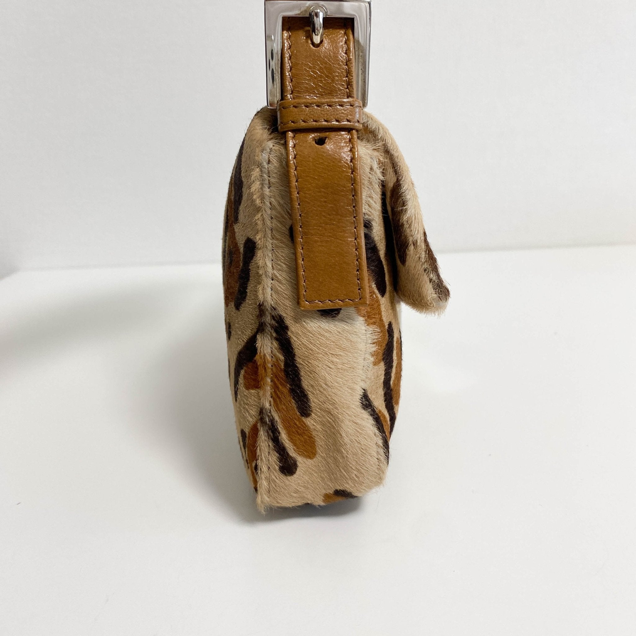 FENDI Baguette Leopard Pony Hair Shoulder Bag, in , Sold by HIVE PRELOVED - Shoulder Bags, ,