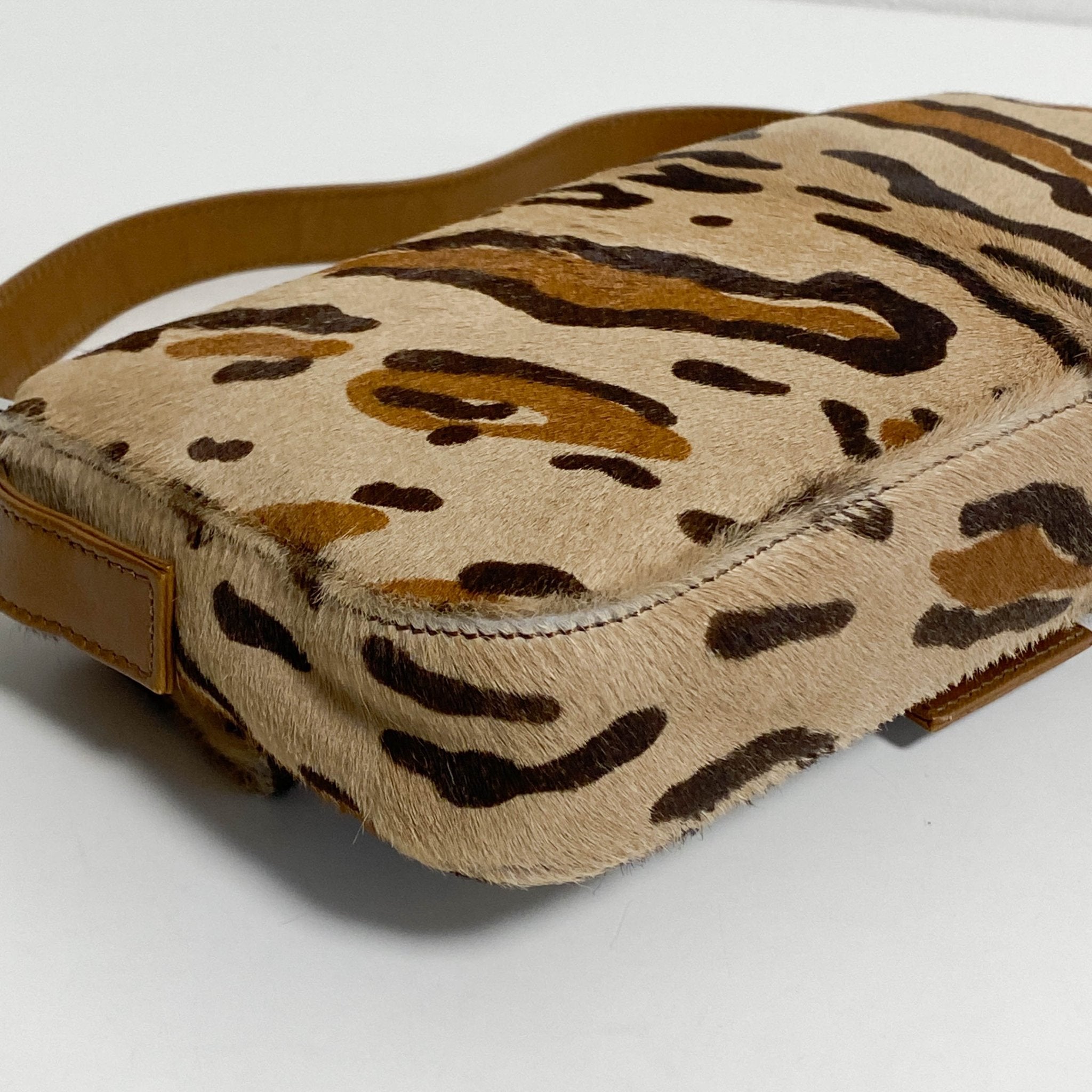 FENDI Baguette Leopard Pony Hair Shoulder Bag, in , Sold by HIVE PRELOVED - Shoulder Bags, ,