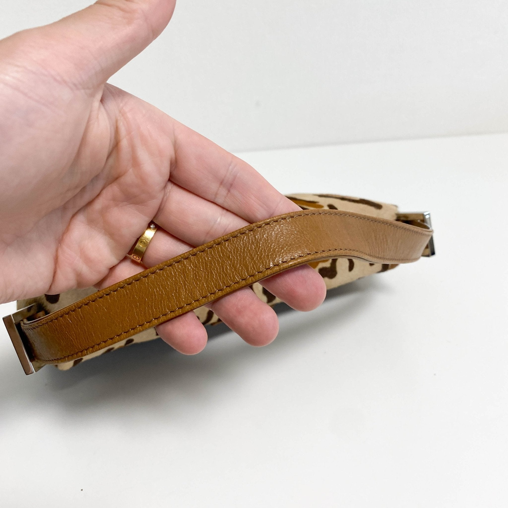 FENDI Baguette Leopard Pony Hair Shoulder Bag, in , Sold by HIVE PRELOVED - Shoulder Bags, ,