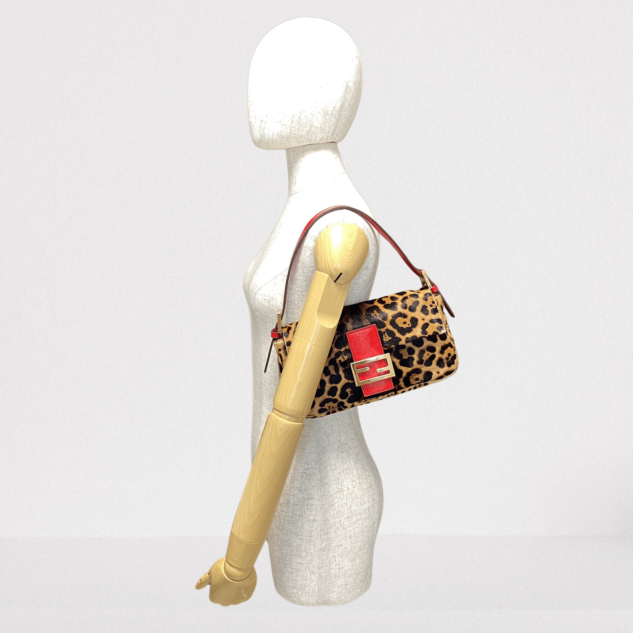 FENDI Baguette Leopard Pony Hair Shoulder Bag, in , Sold by HIVE PRELOVED - Shoulder Bags, ,