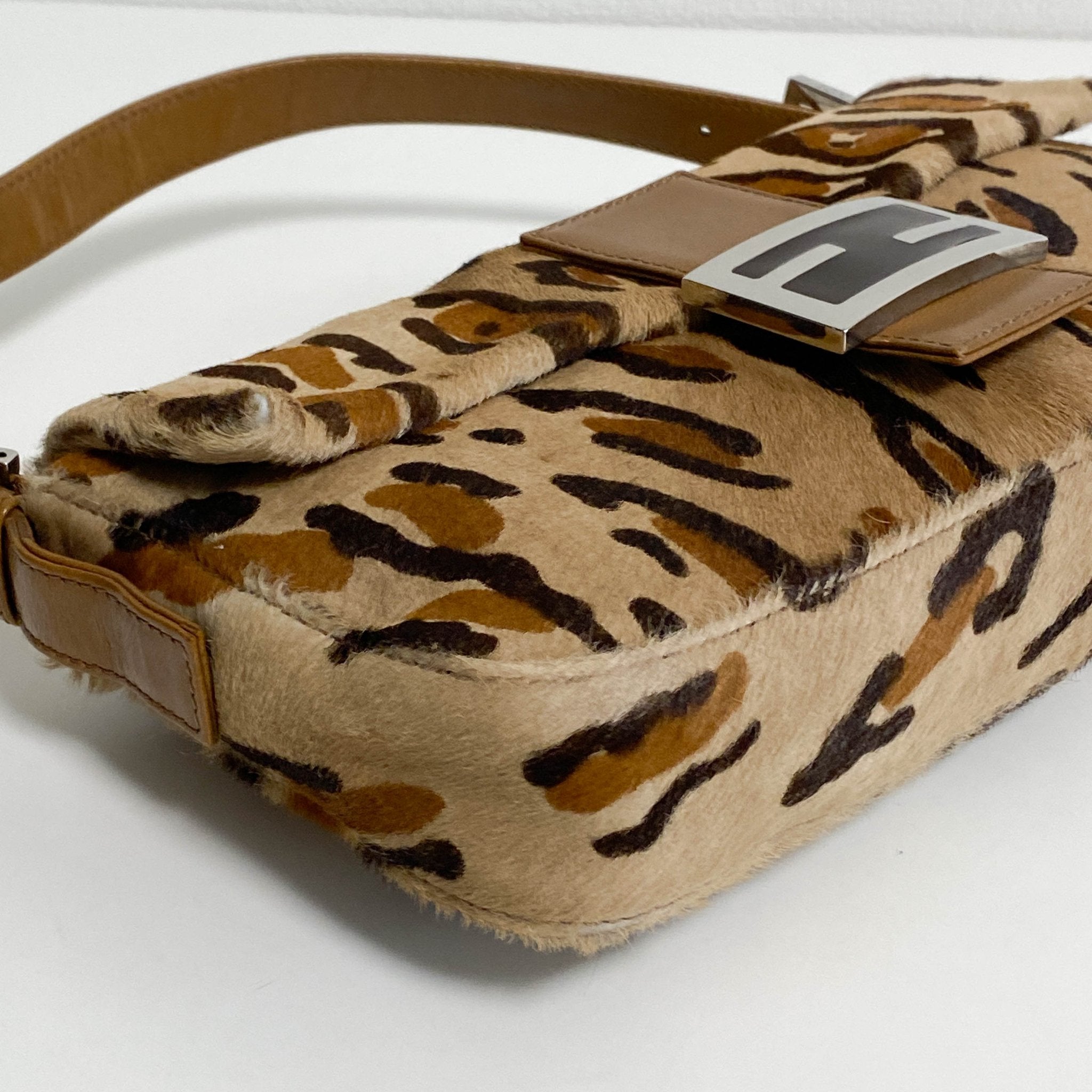 FENDI Baguette Leopard Pony Hair Shoulder Bag, in , Sold by HIVE PRELOVED - Shoulder Bags, ,