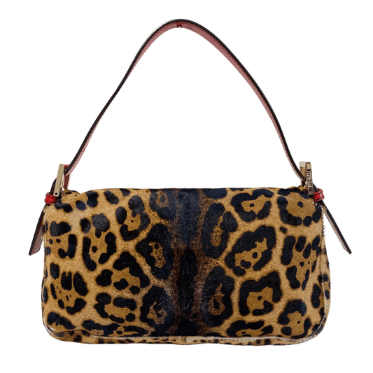FENDI Baguette Leopard Pony Hair Shoulder Bag, in , Sold by HIVE PRELOVED - Shoulder Bags, ,