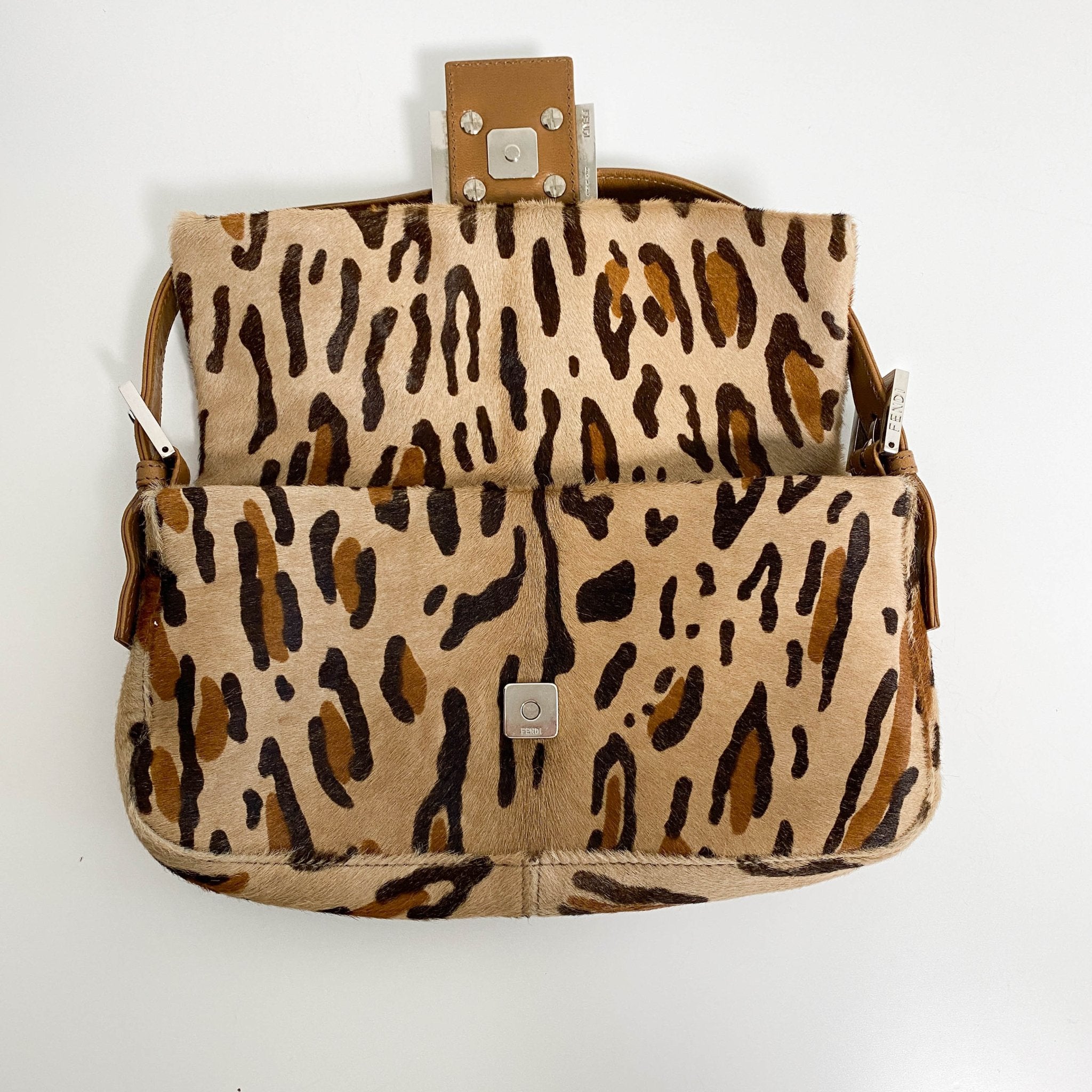FENDI Baguette Leopard Pony Hair Shoulder Bag, in , Sold by HIVE PRELOVED - Shoulder Bags, ,