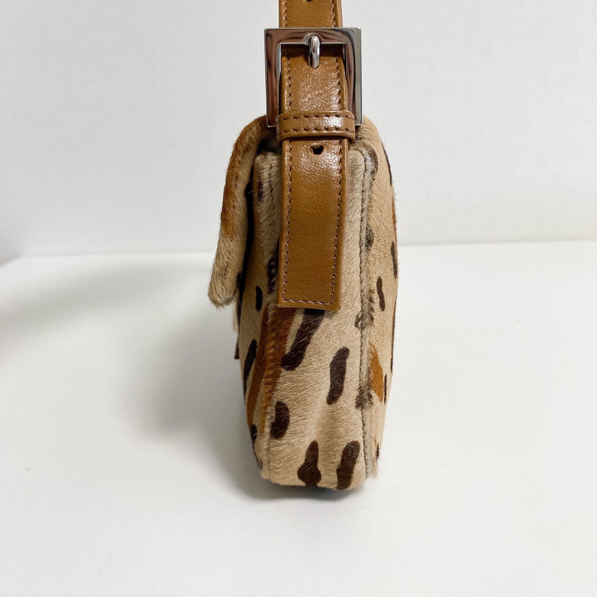 FENDI Baguette Leopard Pony Hair Shoulder Bag, in , Sold by HIVE PRELOVED - Shoulder Bags, ,