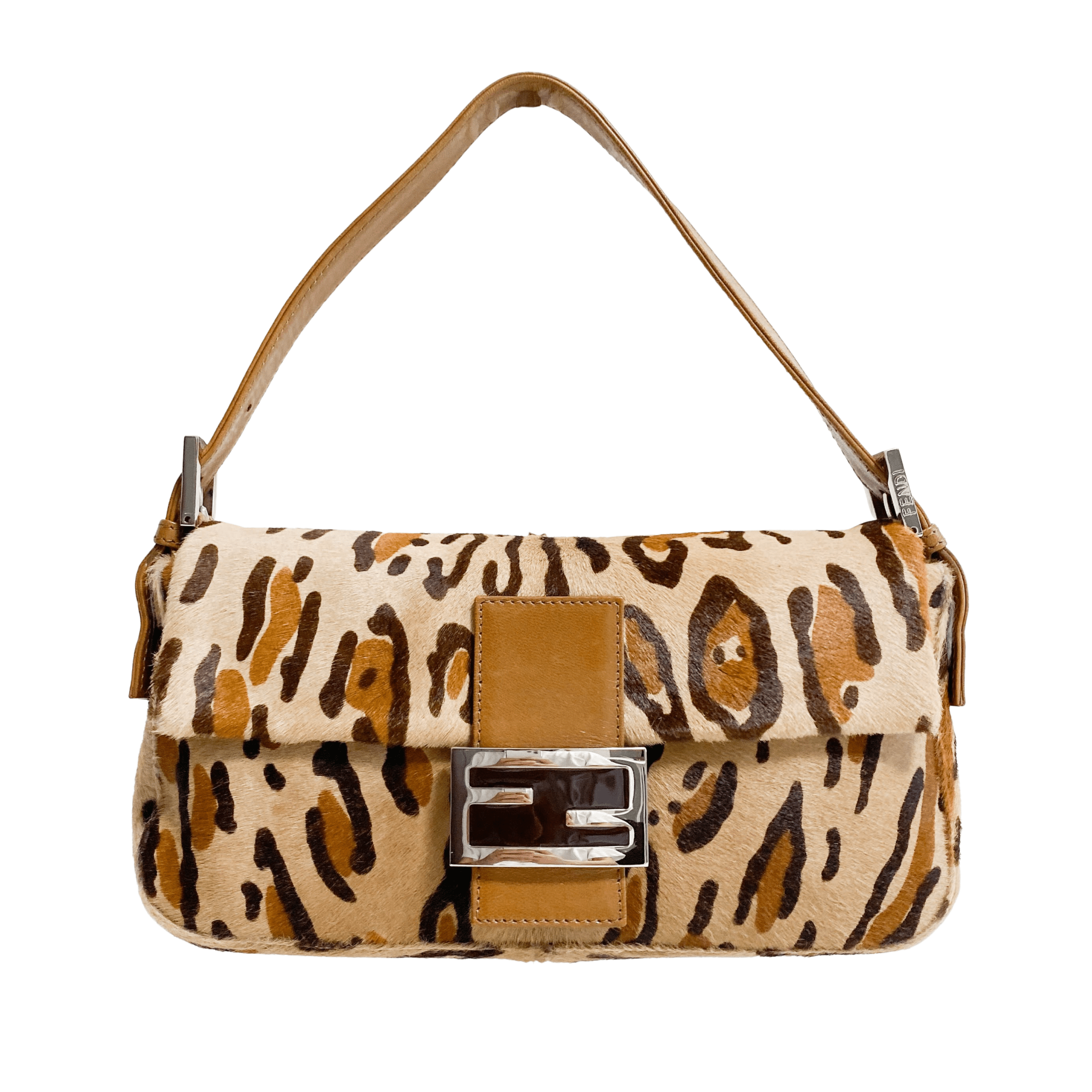 FENDI Baguette Leopard Pony Hair Shoulder Bag, in , Sold by HIVE PRELOVED - Shoulder Bags, ,