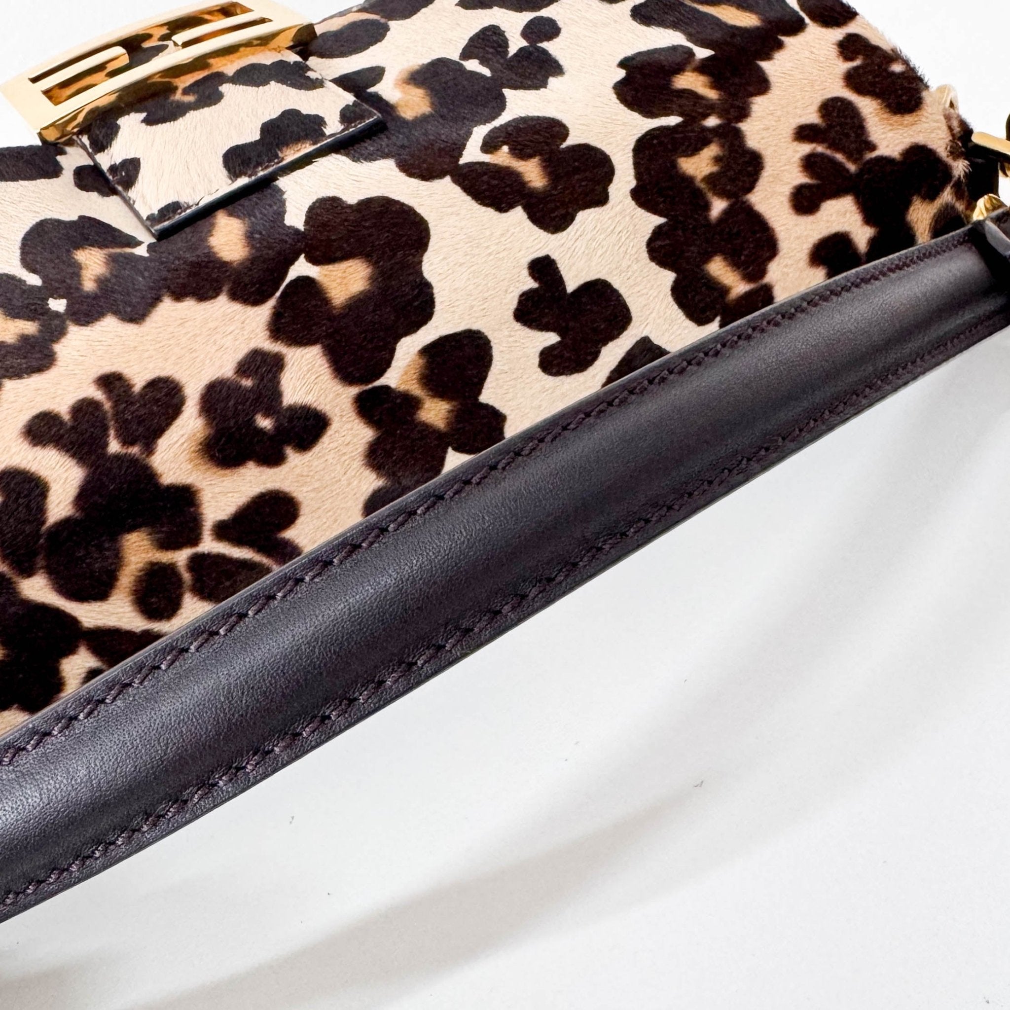 FENDI Baguette Leopard Print Pony Hair, in , Sold by HIVE PRELOVED - Shoulder Bags, ,