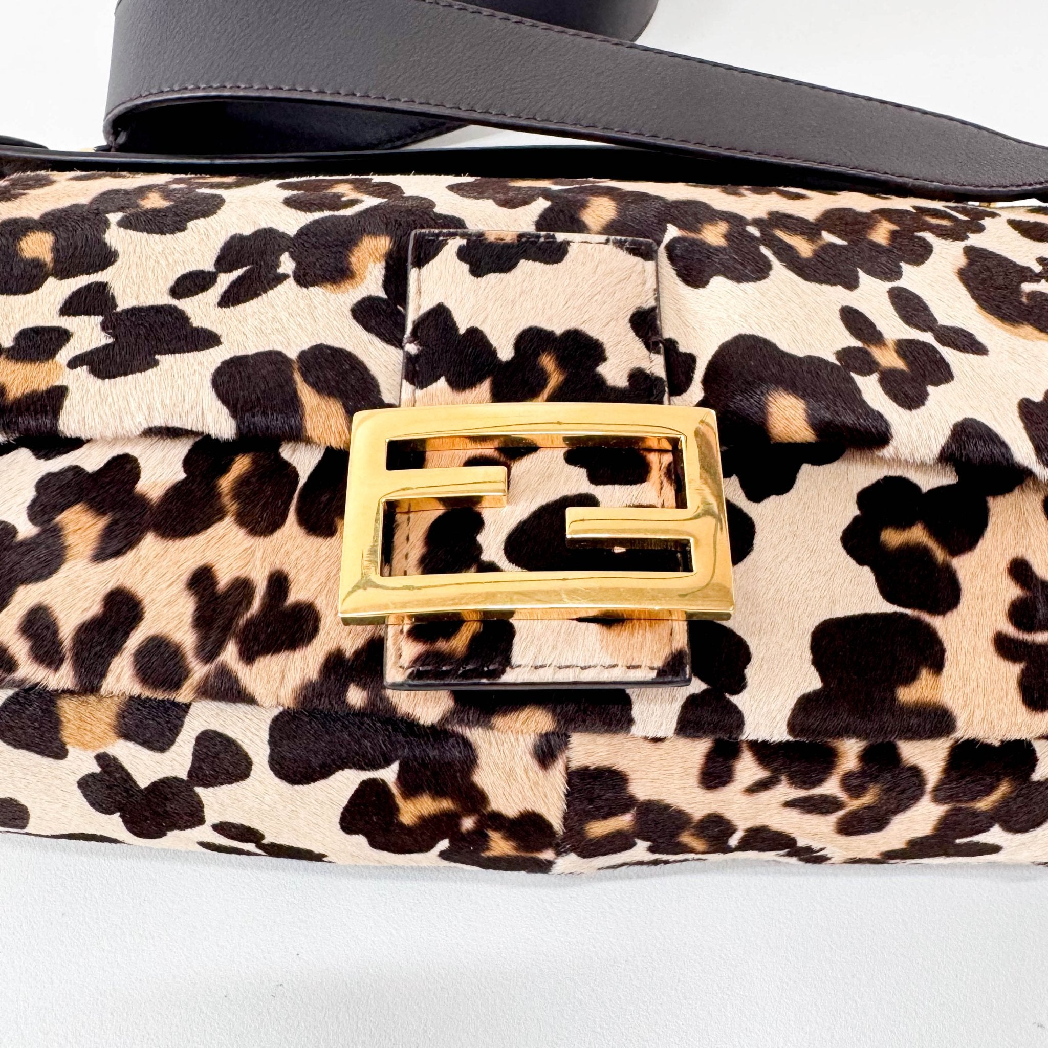 FENDI Baguette Leopard Print Pony Hair, in , Sold by HIVE PRELOVED - Shoulder Bags, ,