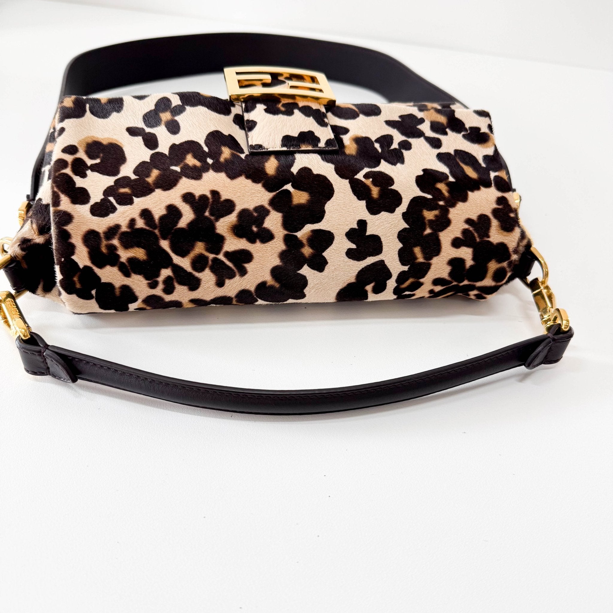 FENDI Baguette Leopard Print Pony Hair, in , Sold by HIVE PRELOVED - Shoulder Bags, ,