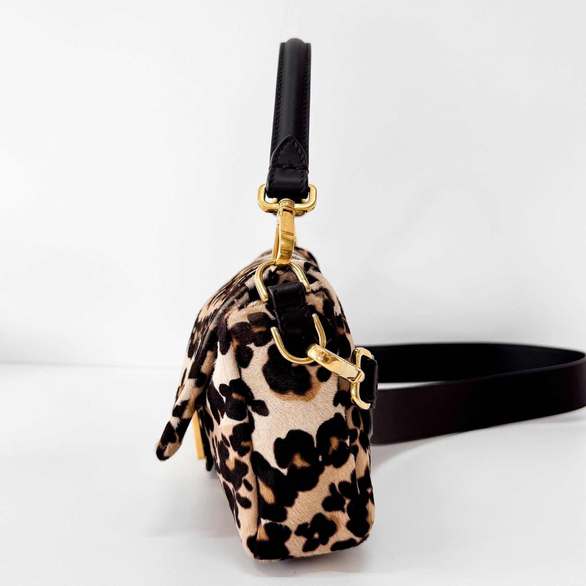 FENDI Baguette Leopard Print Pony Hair, in , Sold by HIVE PRELOVED - Shoulder Bags, ,