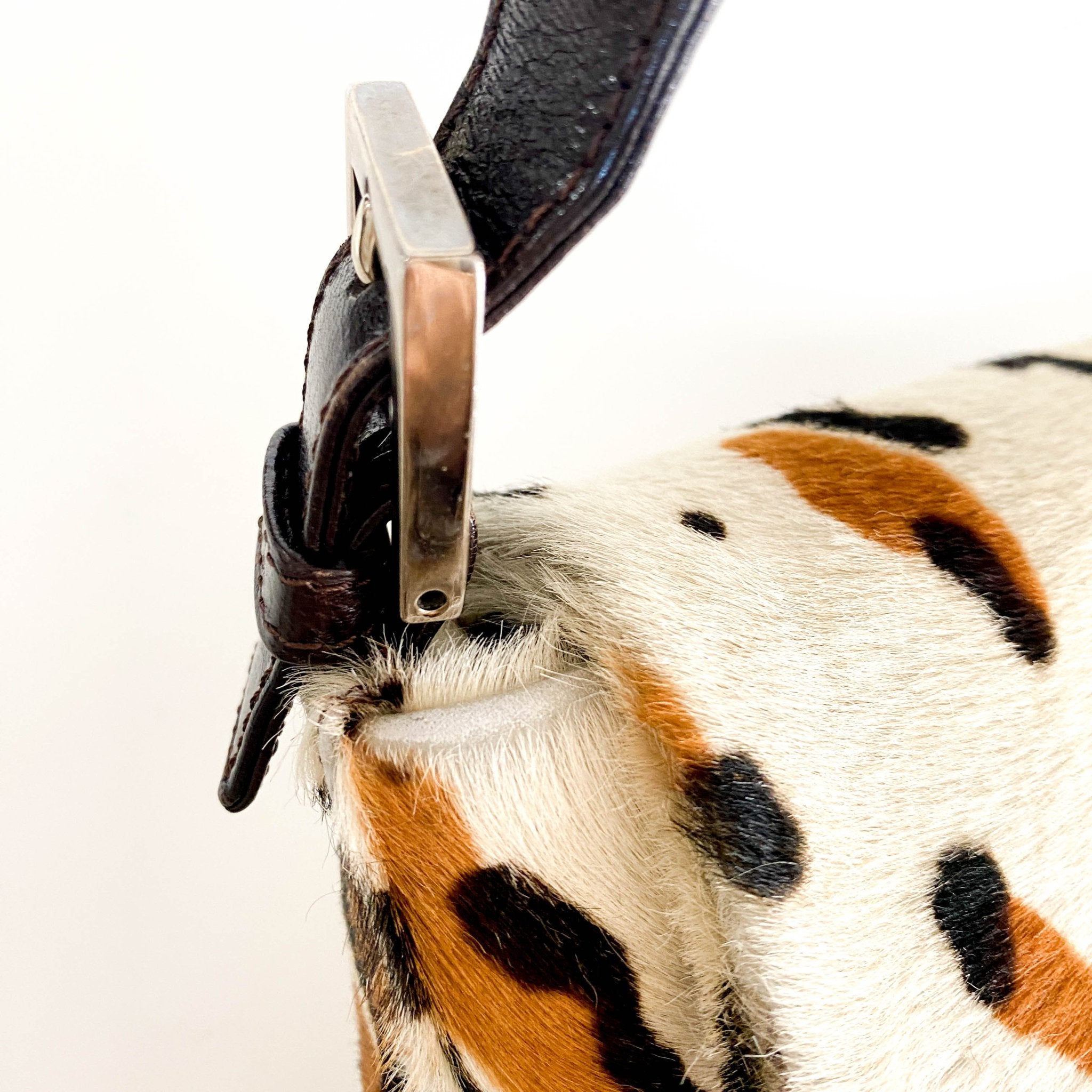 FENDI Baguette Leopard Print Pony Hair Shoulder Bag, in , Sold by HIVE PRELOVED - Shoulder Bags, ,