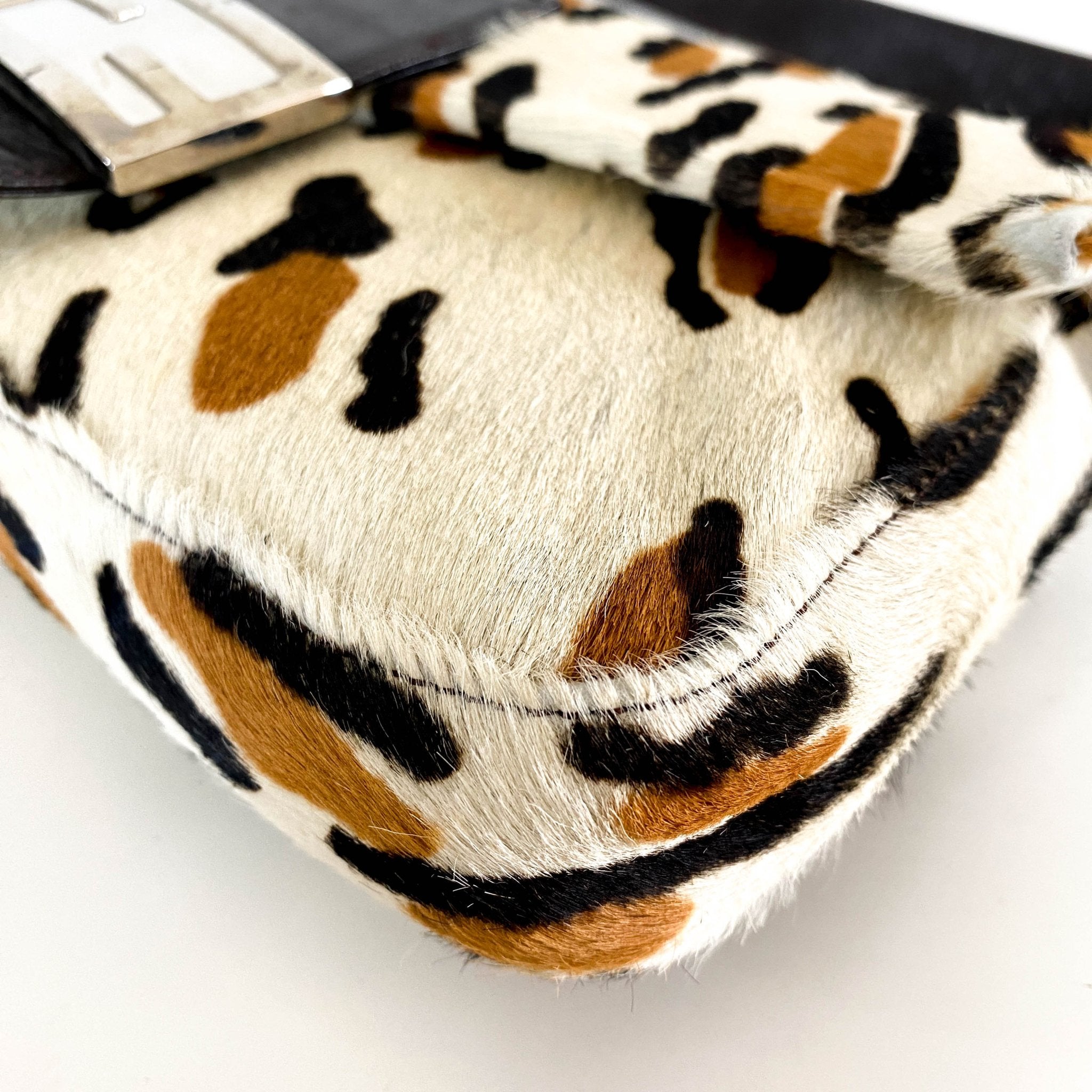 FENDI Baguette Leopard Print Pony Hair Shoulder Bag, in , Sold by HIVE PRELOVED - Shoulder Bags, ,
