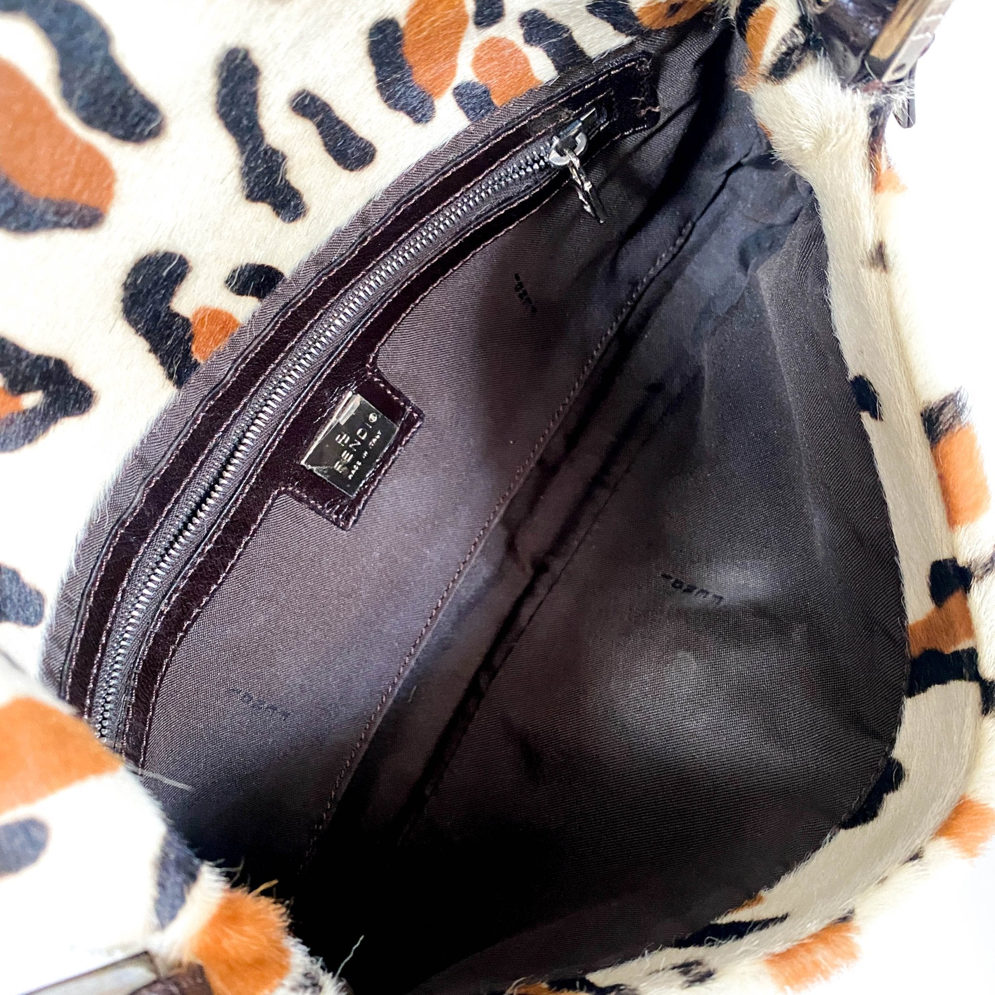 FENDI Baguette Leopard Print Pony Hair Shoulder Bag, in , Sold by HIVE PRELOVED - Shoulder Bags, ,