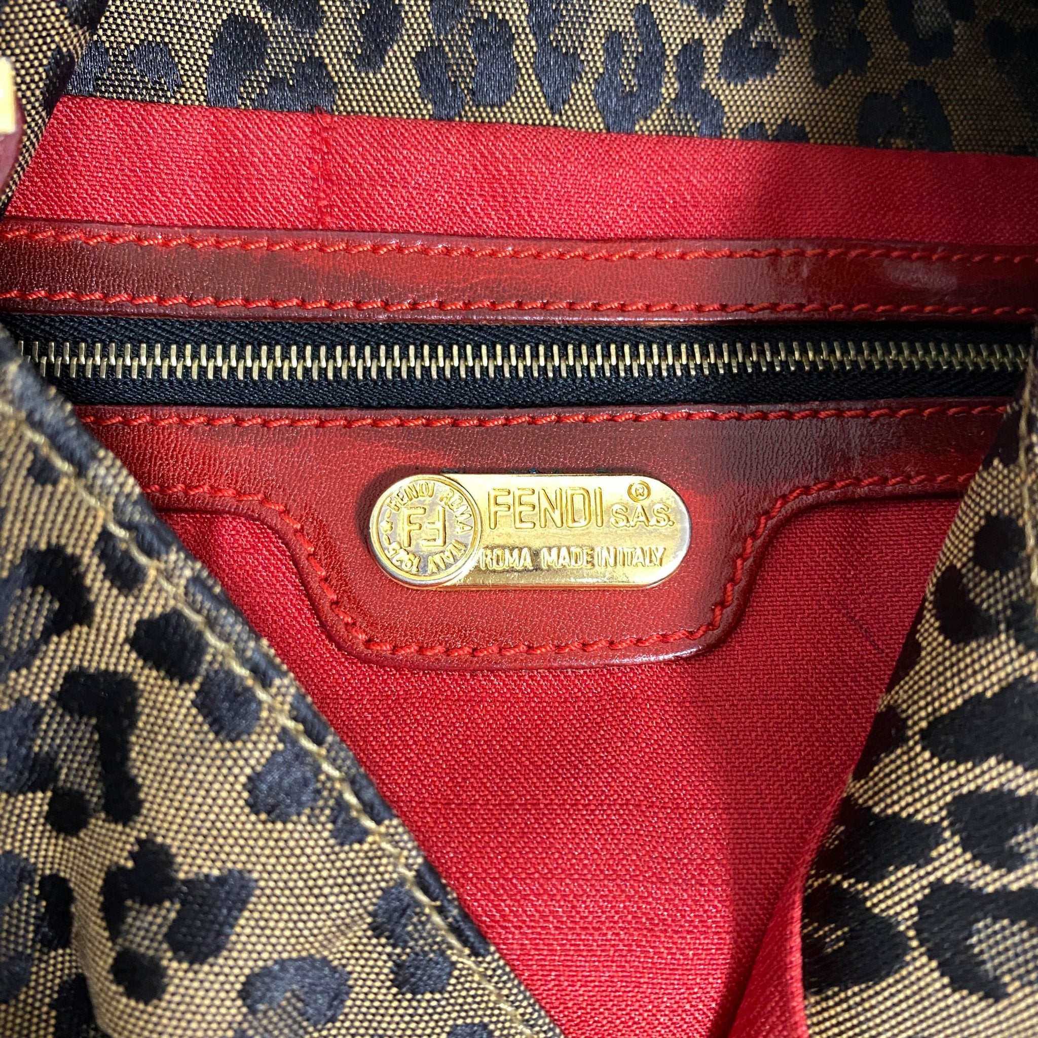 FENDI Baguette Leopard Print Red Shoulder Bag, in , Sold by HIVE PRELOVED - Shoulder Bags, ,