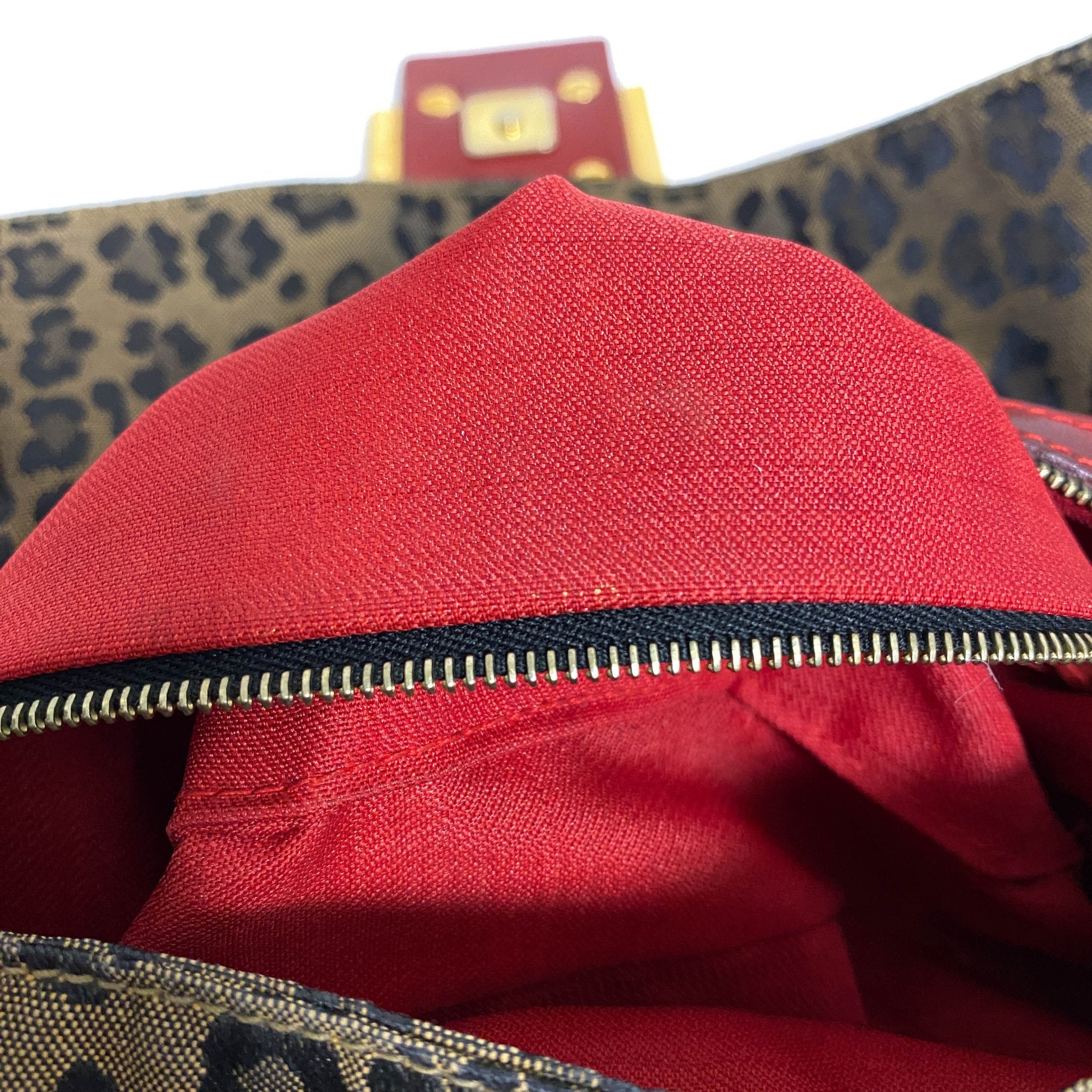 FENDI Baguette Leopard Print Red Shoulder Bag, in , Sold by HIVE PRELOVED - Shoulder Bags, ,