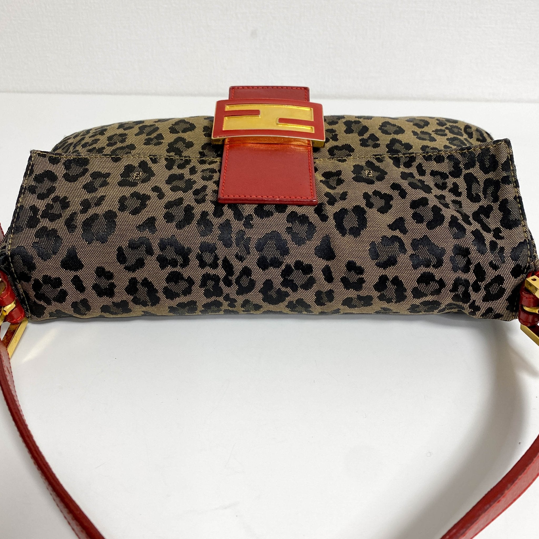 FENDI Baguette Leopard Print Red Shoulder Bag, in , Sold by HIVE PRELOVED - Shoulder Bags, ,