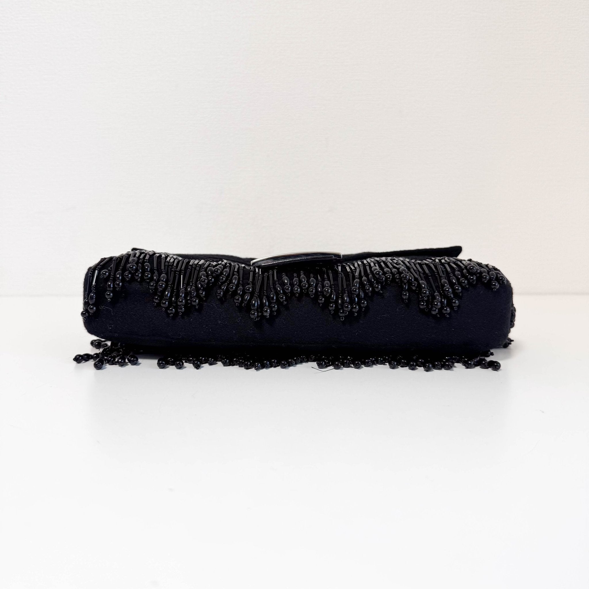 FENDI Baguette Limited Edition Black Cashmere and Beaded Shoulder Bag, in , Sold by HIVE PRELOVED - Shoulder Bags, ,