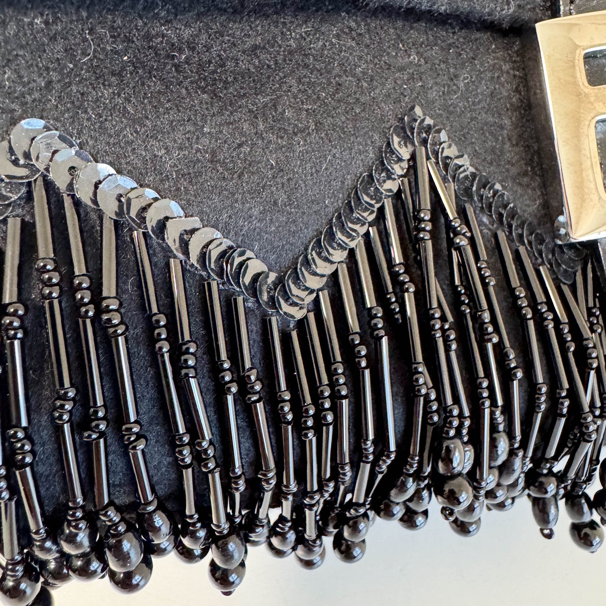 FENDI Baguette Limited Edition Black Cashmere and Beaded Shoulder Bag, in , Sold by HIVE PRELOVED - Shoulder Bags, ,