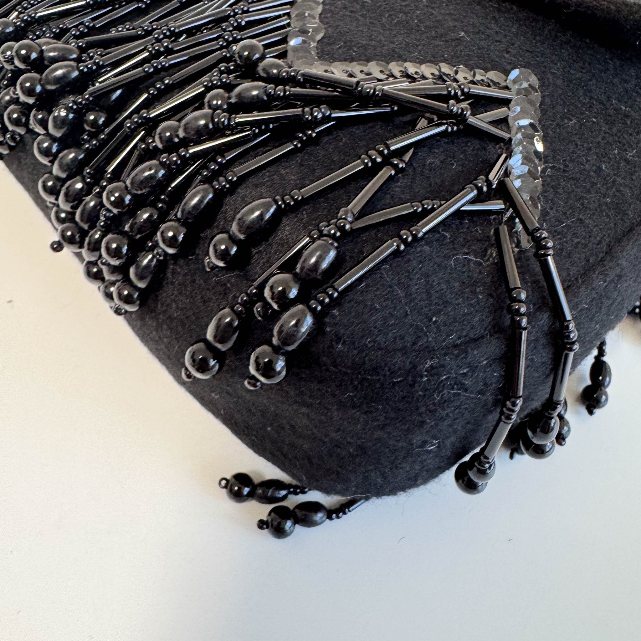 FENDI Baguette Limited Edition Black Cashmere and Beaded Shoulder Bag, in , Sold by HIVE PRELOVED - Shoulder Bags, ,