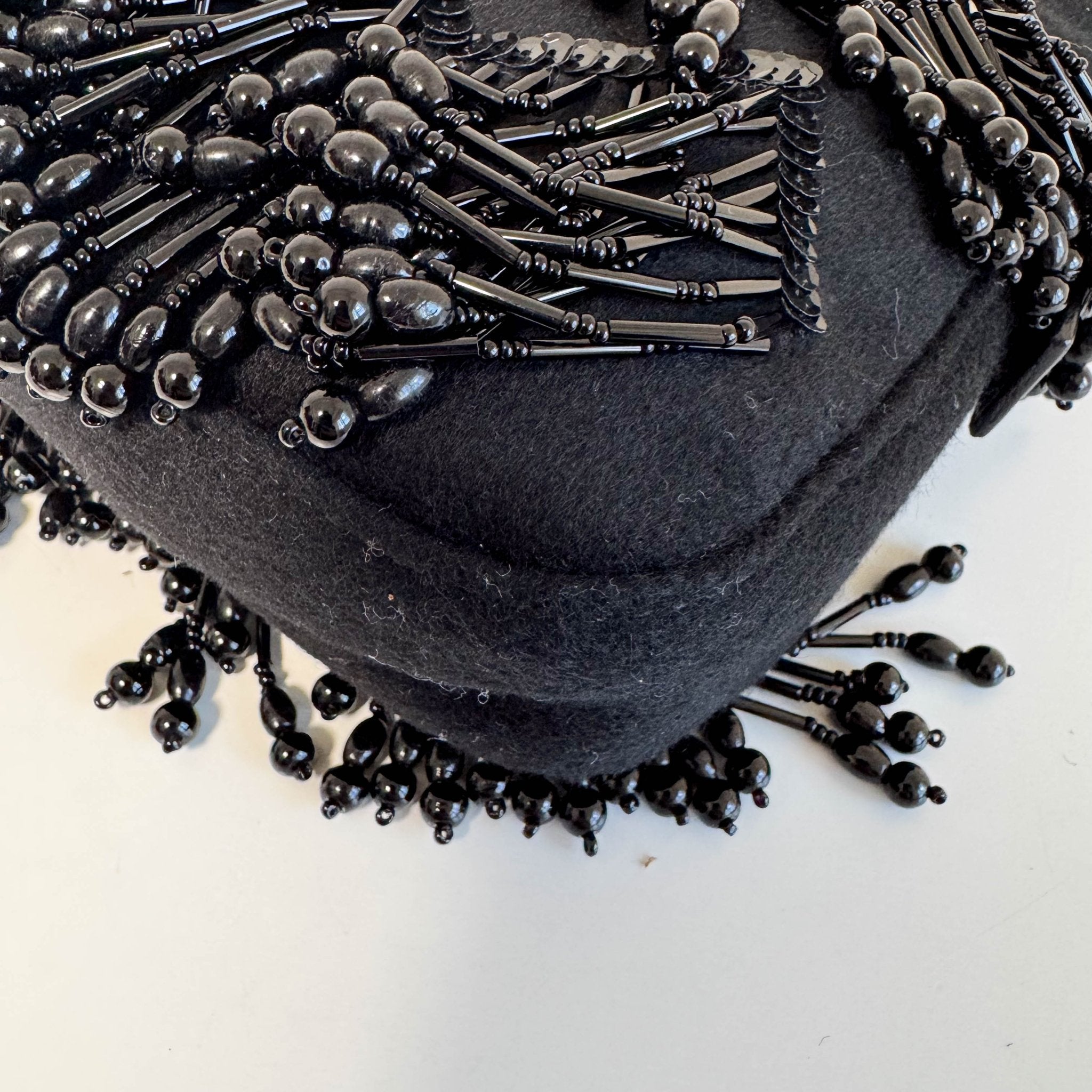 FENDI Baguette Limited Edition Black Cashmere and Beaded Shoulder Bag, in , Sold by HIVE PRELOVED - Shoulder Bags, ,