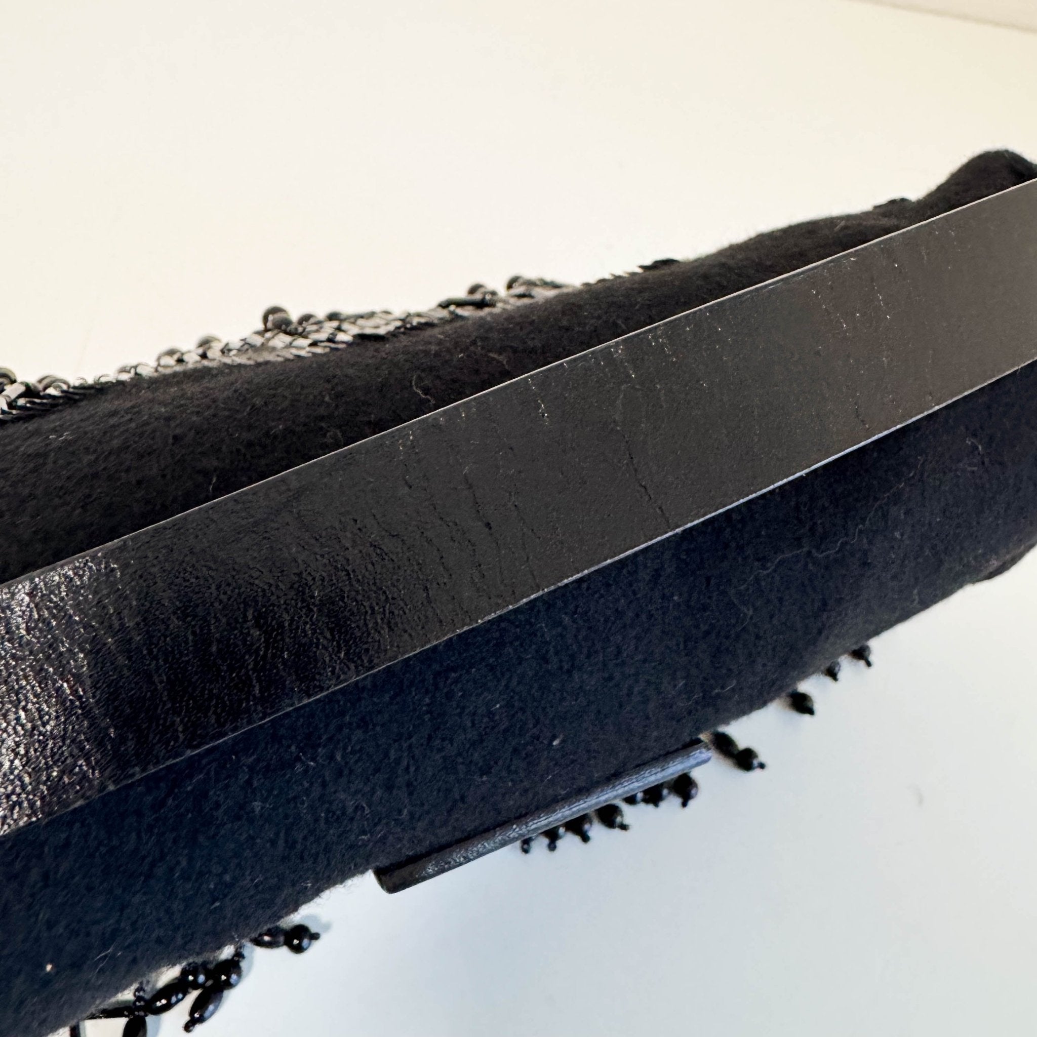 FENDI Baguette Limited Edition Black Cashmere and Beaded Shoulder Bag, in , Sold by HIVE PRELOVED - Shoulder Bags, ,