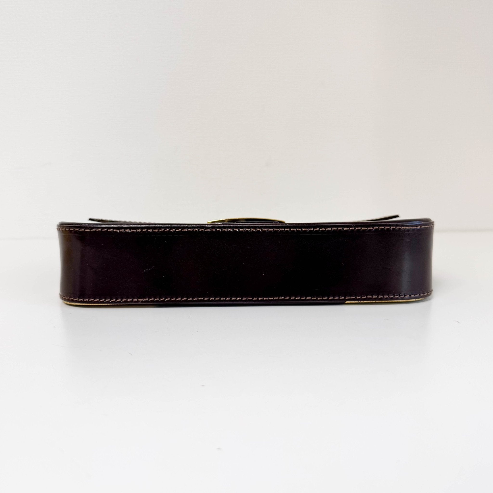 FENDI Baguette Limited Edition Brown Leather Gold Printed Shoulder Bag, in , Sold by HIVE PRELOVED - Shoulder Bags, ,