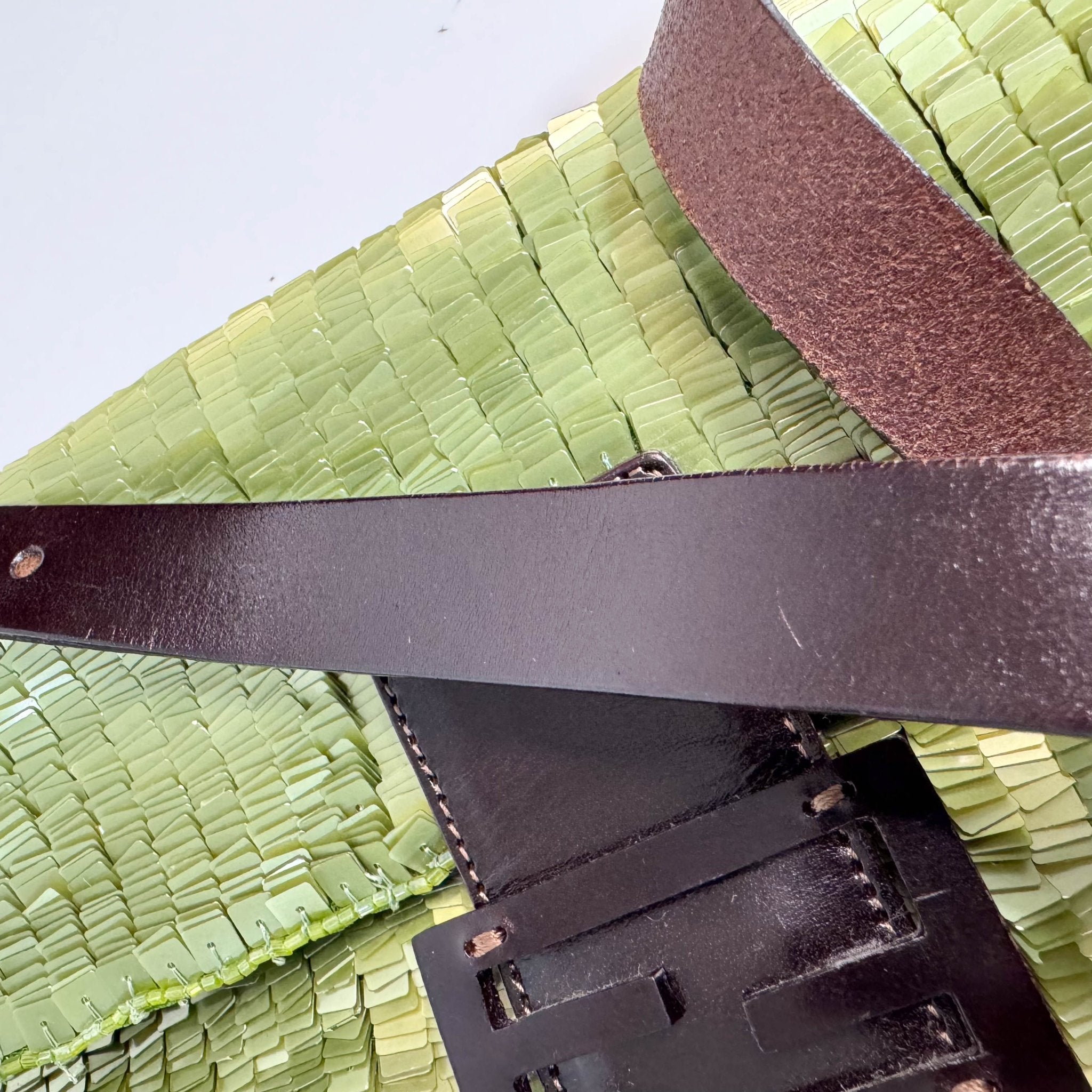 FENDI Baguette Metallic Green Sequin Shoulder Bag, in , Sold by HIVE PRELOVED - Shoulder Bags, ,