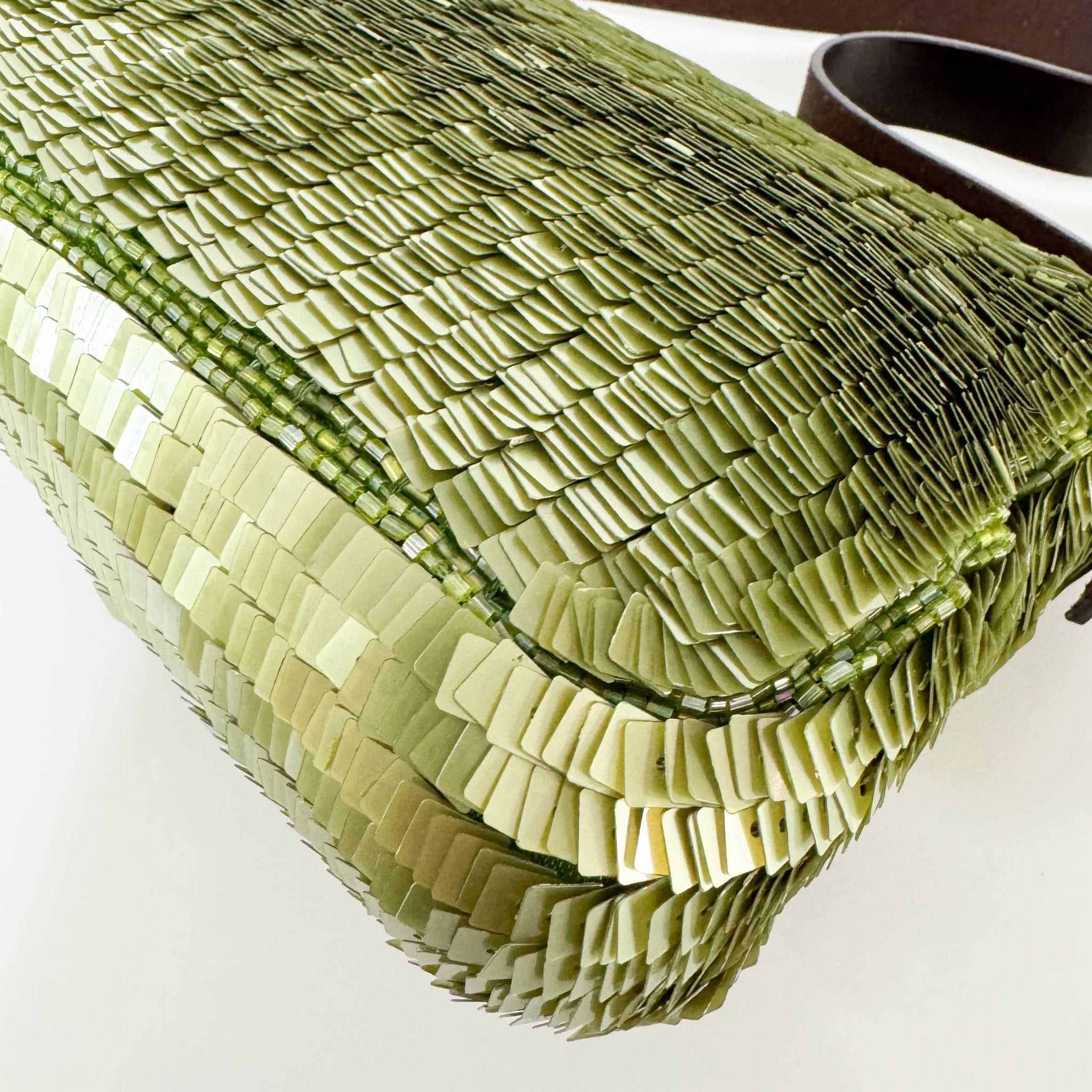 FENDI Baguette Metallic Green Sequin Shoulder Bag, in , Sold by HIVE PRELOVED - Shoulder Bags, ,