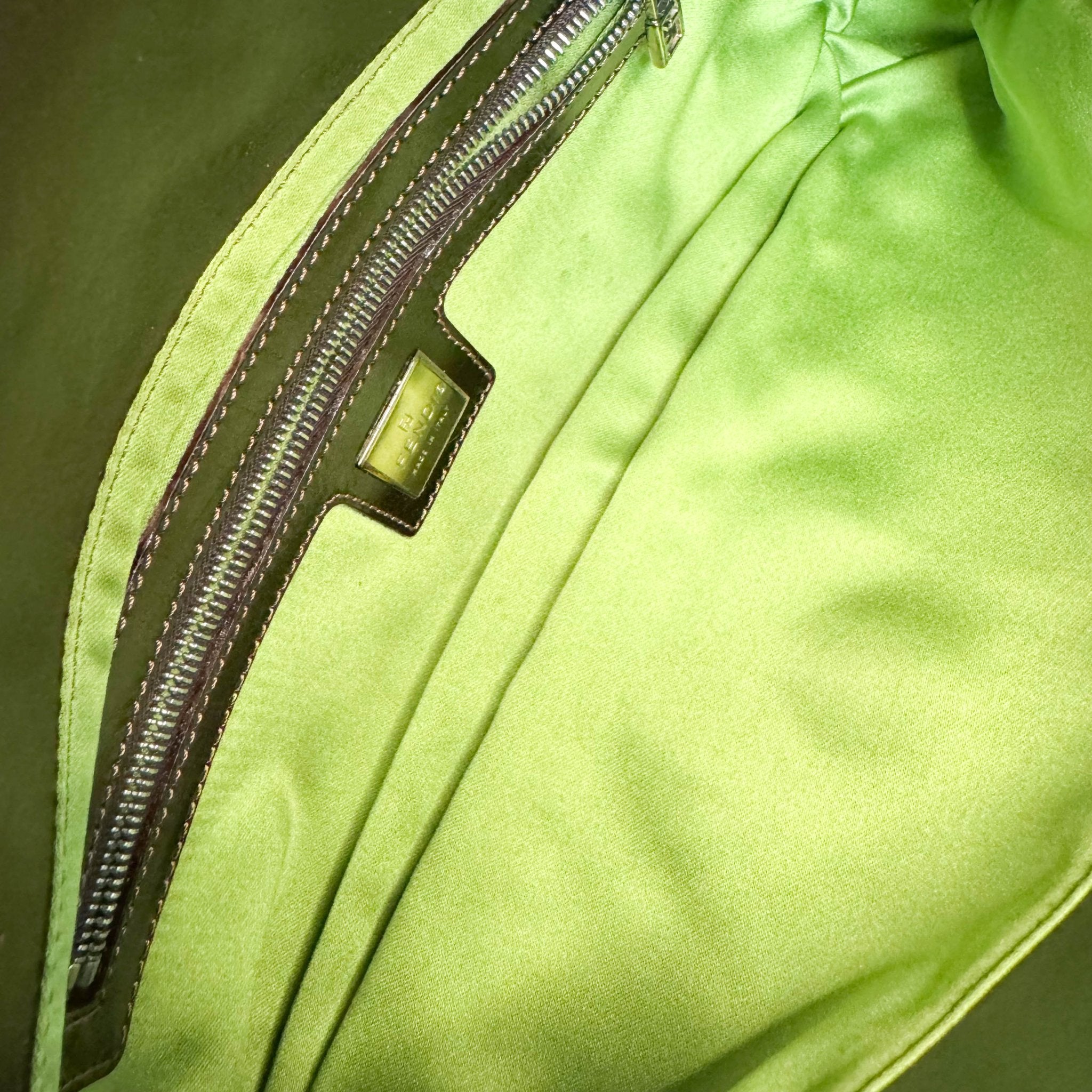 FENDI Baguette Metallic Green Sequin Shoulder Bag, in , Sold by HIVE PRELOVED - Shoulder Bags, ,