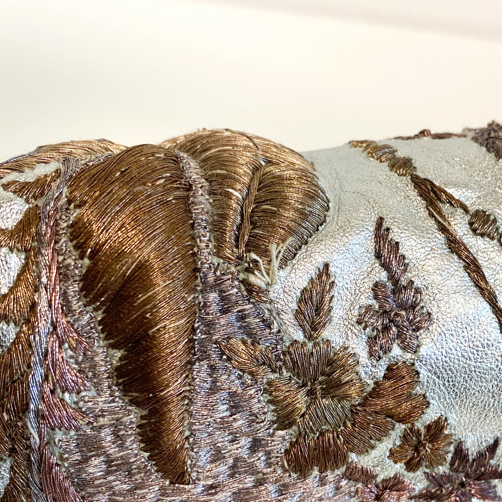 FENDI Baguette Metallic Silver Leather / Embroidered Shoulder Bag, in , Sold by HIVE PRELOVED - Shoulder Bags, ,