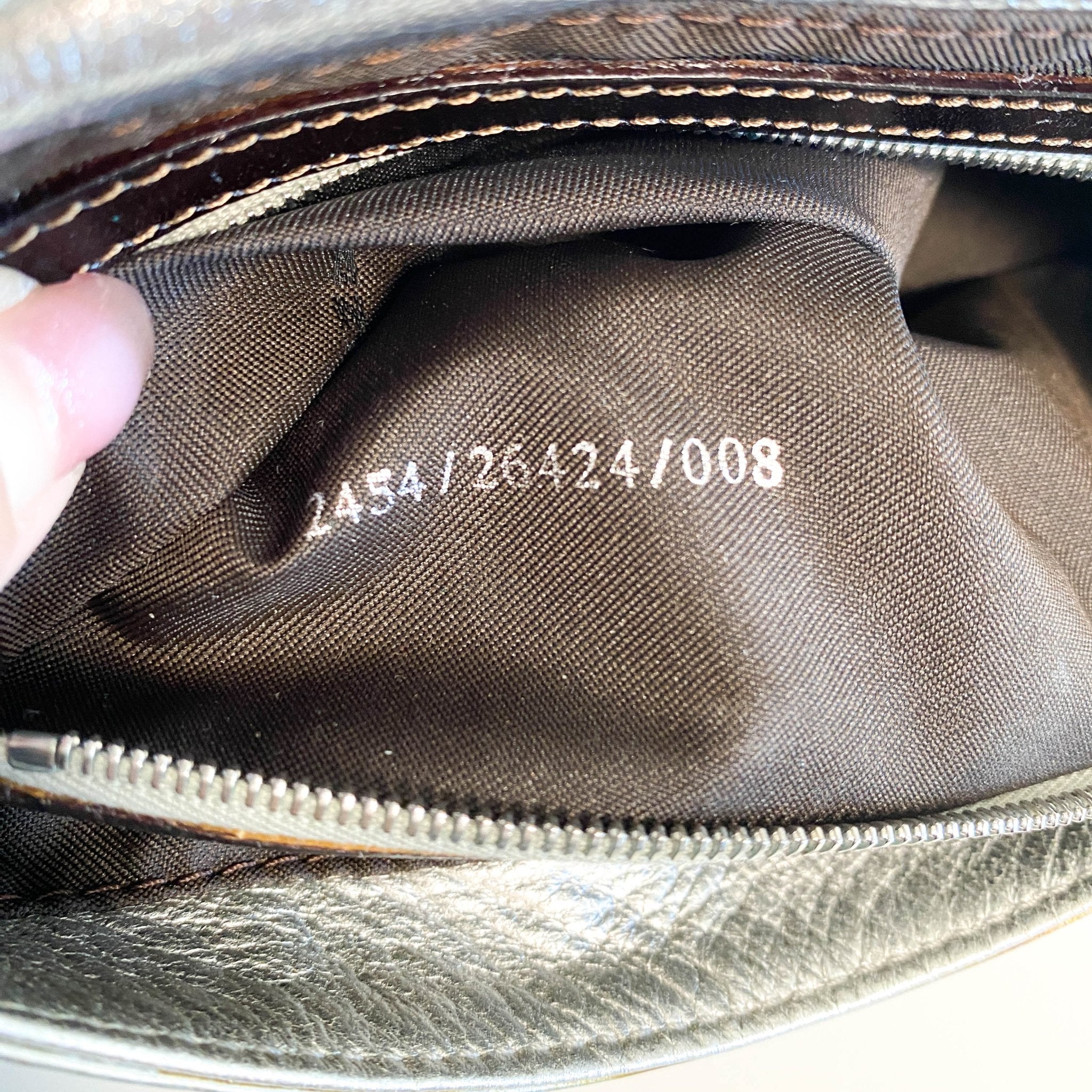 FENDI Baguette Metallic Silver Leather / Embroidered Shoulder Bag, in , Sold by HIVE PRELOVED - Shoulder Bags, ,