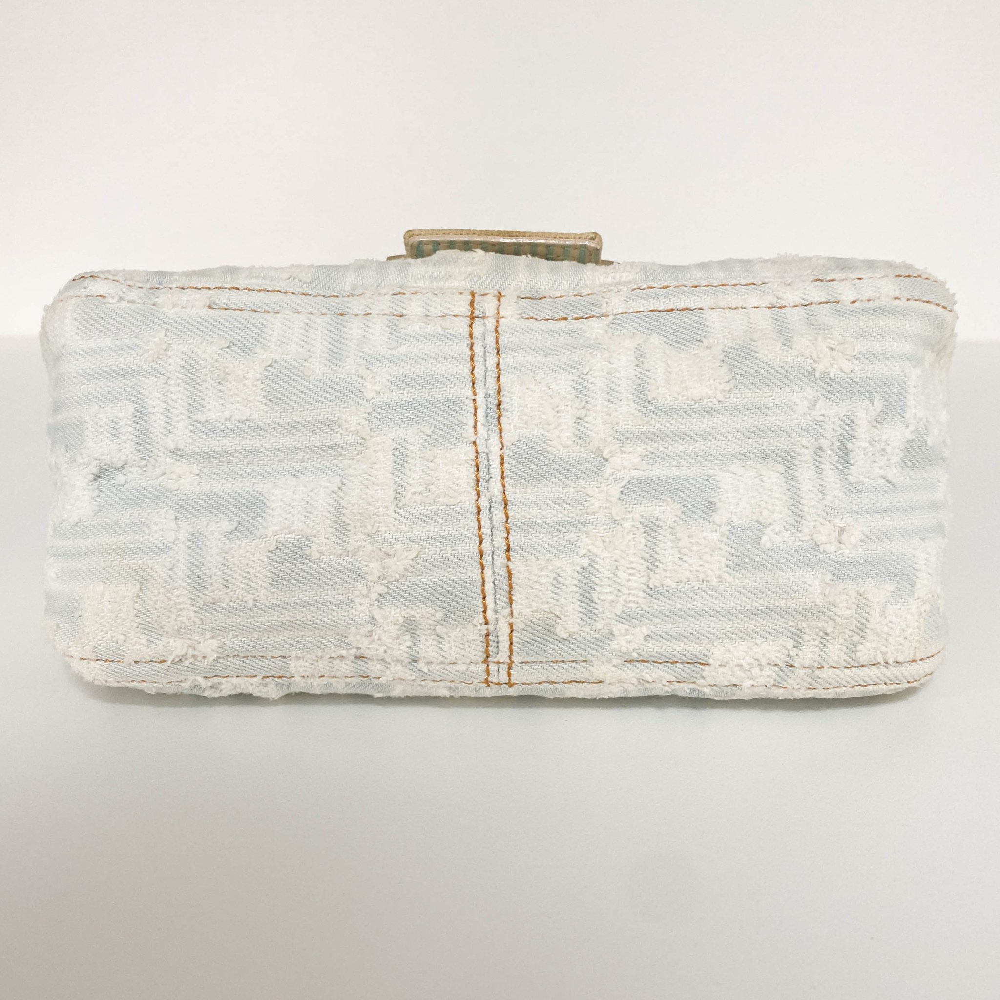 FENDI Baguette Mini Light Blue White Denim / Gold Hardware, in , Sold by HIVE PRELOVED - Mini bags, Shoulder Bags,