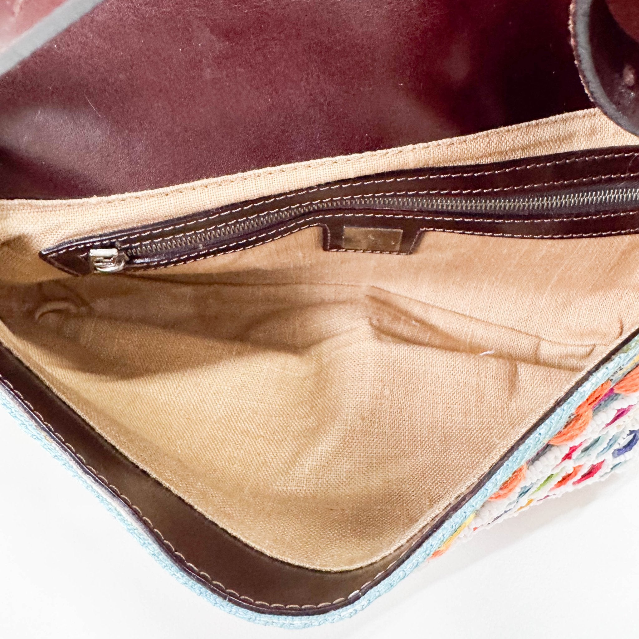 FENDI Baguette Multicolor Mirror Beaded Embroidered Shoulder Bag, in , Sold by HIVE PRELOVED - Shoulder Bags, ,