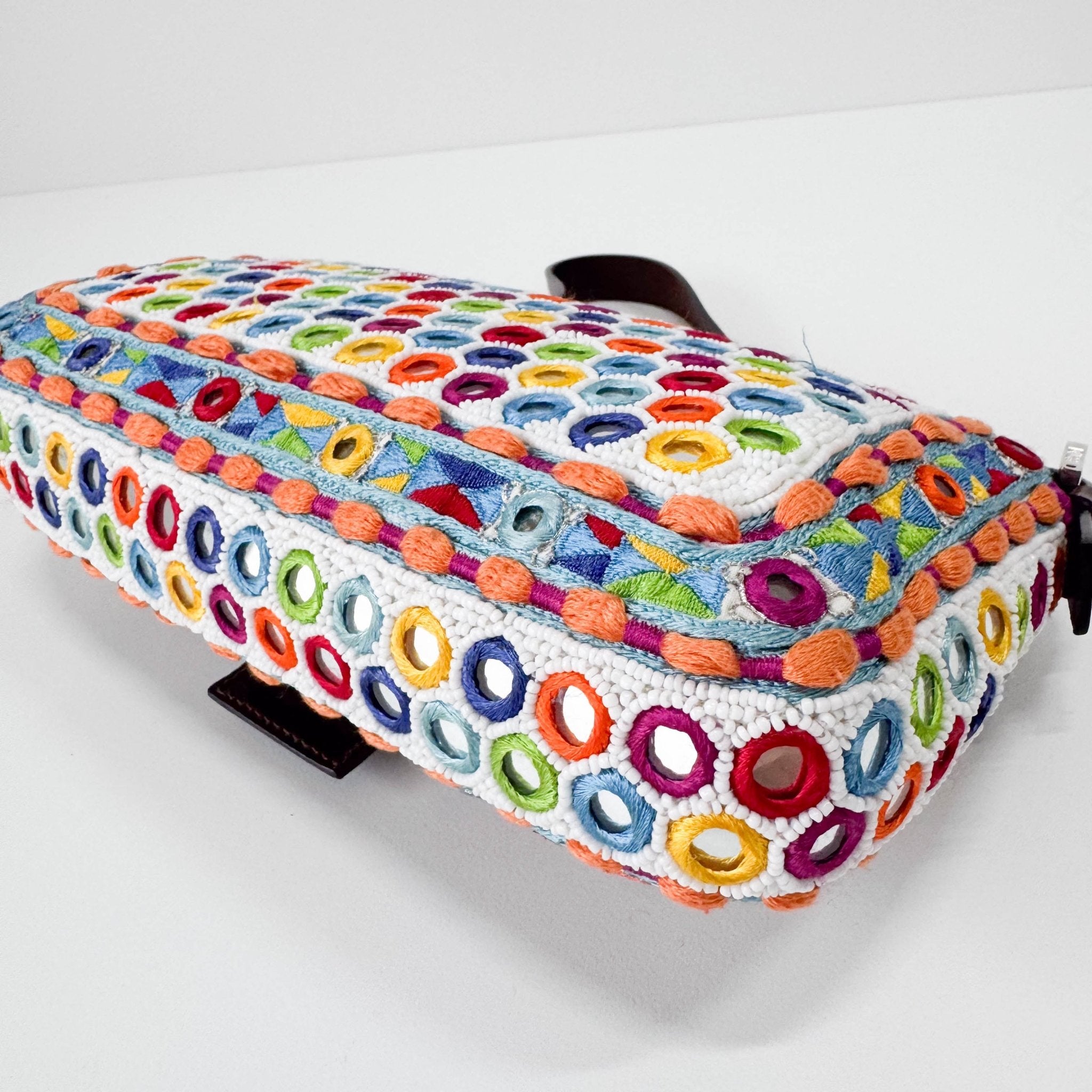 FENDI Baguette Multicolor Mirror Beaded Embroidered Shoulder Bag, in , Sold by HIVE PRELOVED - Shoulder Bags, ,