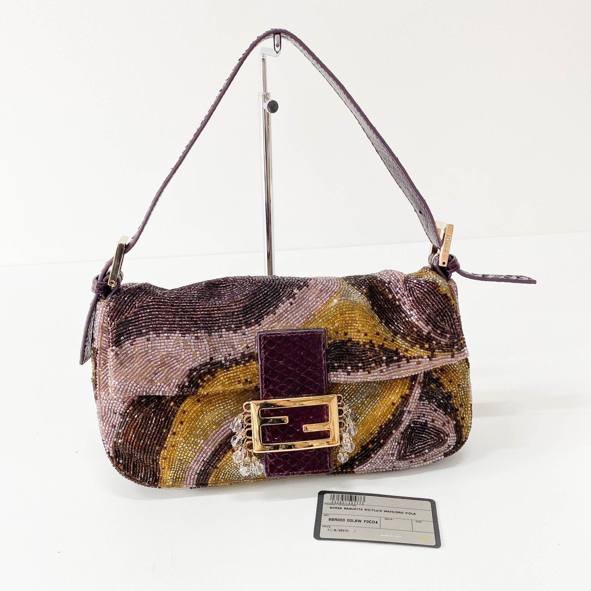 FENDI Baguette Multicolor Psychedelic Beaded Shoulder Bag, in , Sold by HIVE PRELOVED - Shoulder Bags, ,