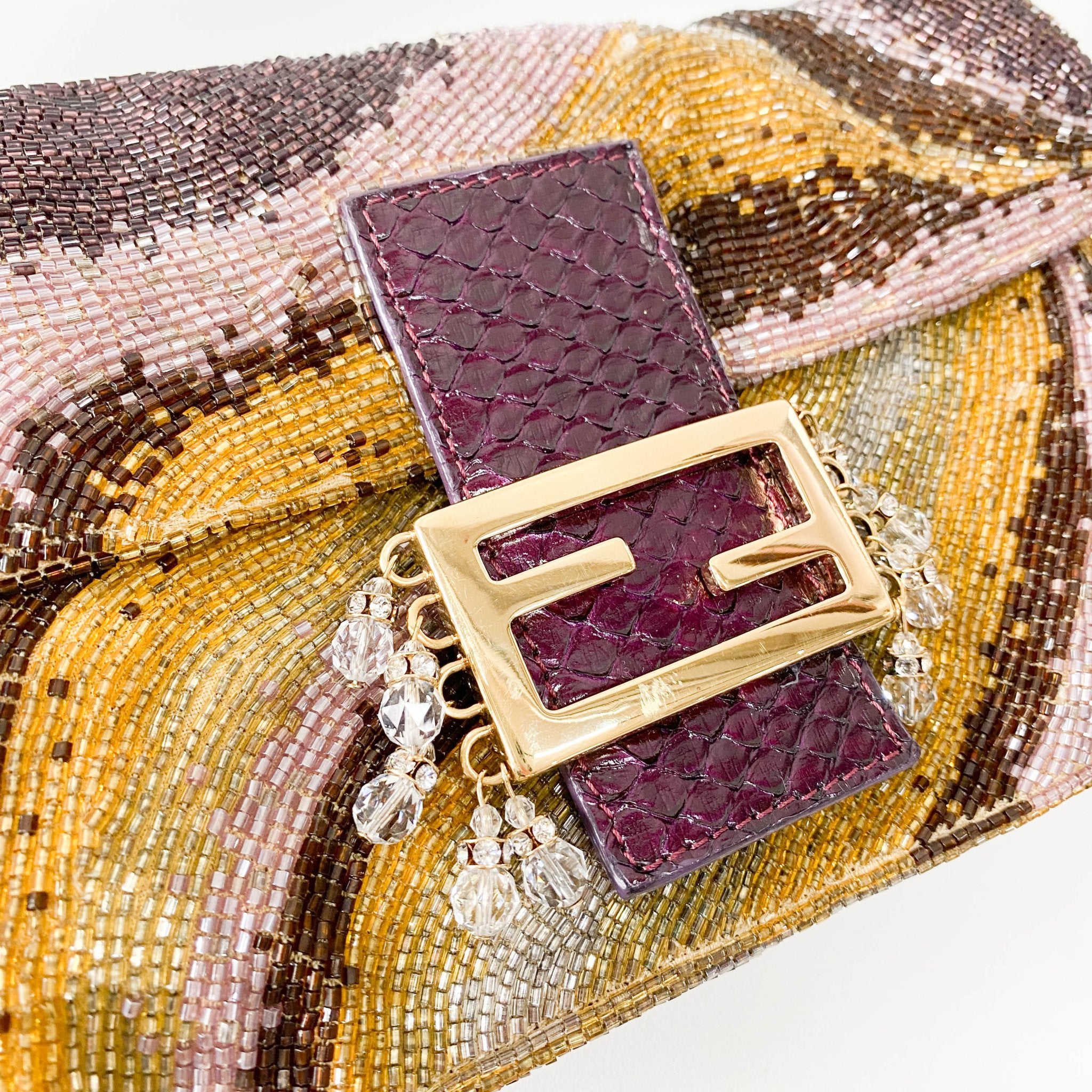 FENDI Baguette Multicolor Psychedelic Beaded Shoulder Bag, in , Sold by HIVE PRELOVED - Shoulder Bags, ,