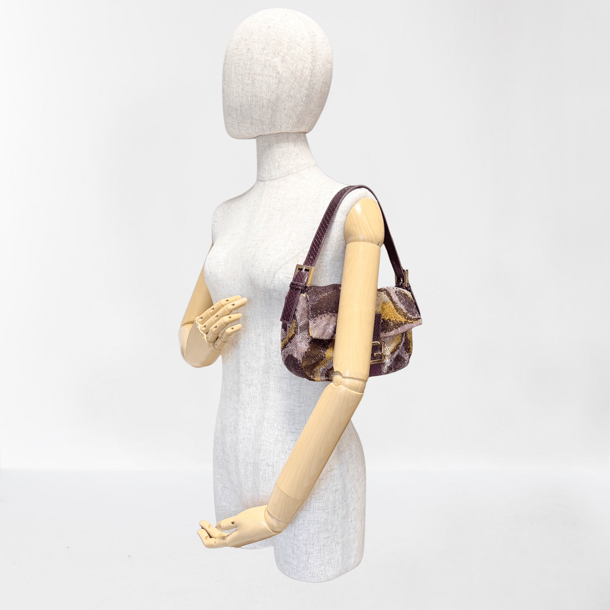 FENDI Baguette Multicolor Psychedelic Beaded Shoulder Bag, in , Sold by HIVE PRELOVED - Shoulder Bags, ,