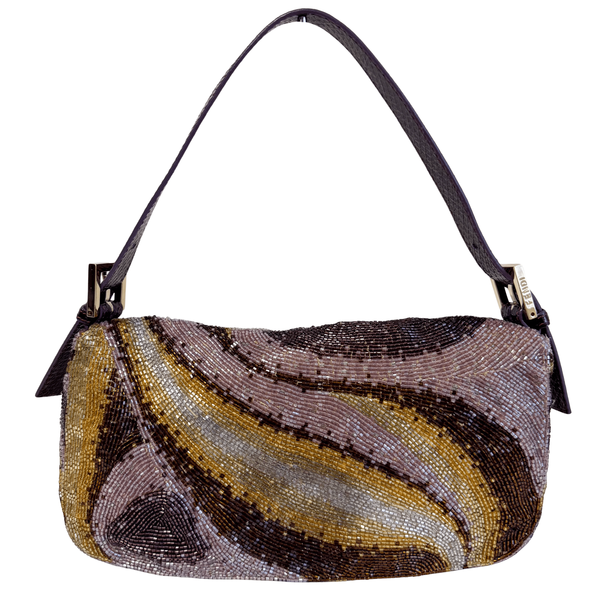 FENDI Baguette Multicolor Psychedelic Beaded Shoulder Bag, in , Sold by HIVE PRELOVED - Shoulder Bags, ,