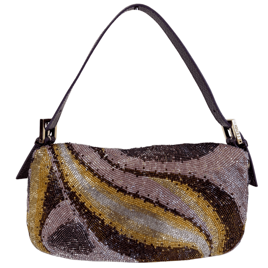 FENDI Baguette Multicolor Psychedelic Beaded Shoulder Bag, in , Sold by HIVE PRELOVED - Shoulder Bags, ,